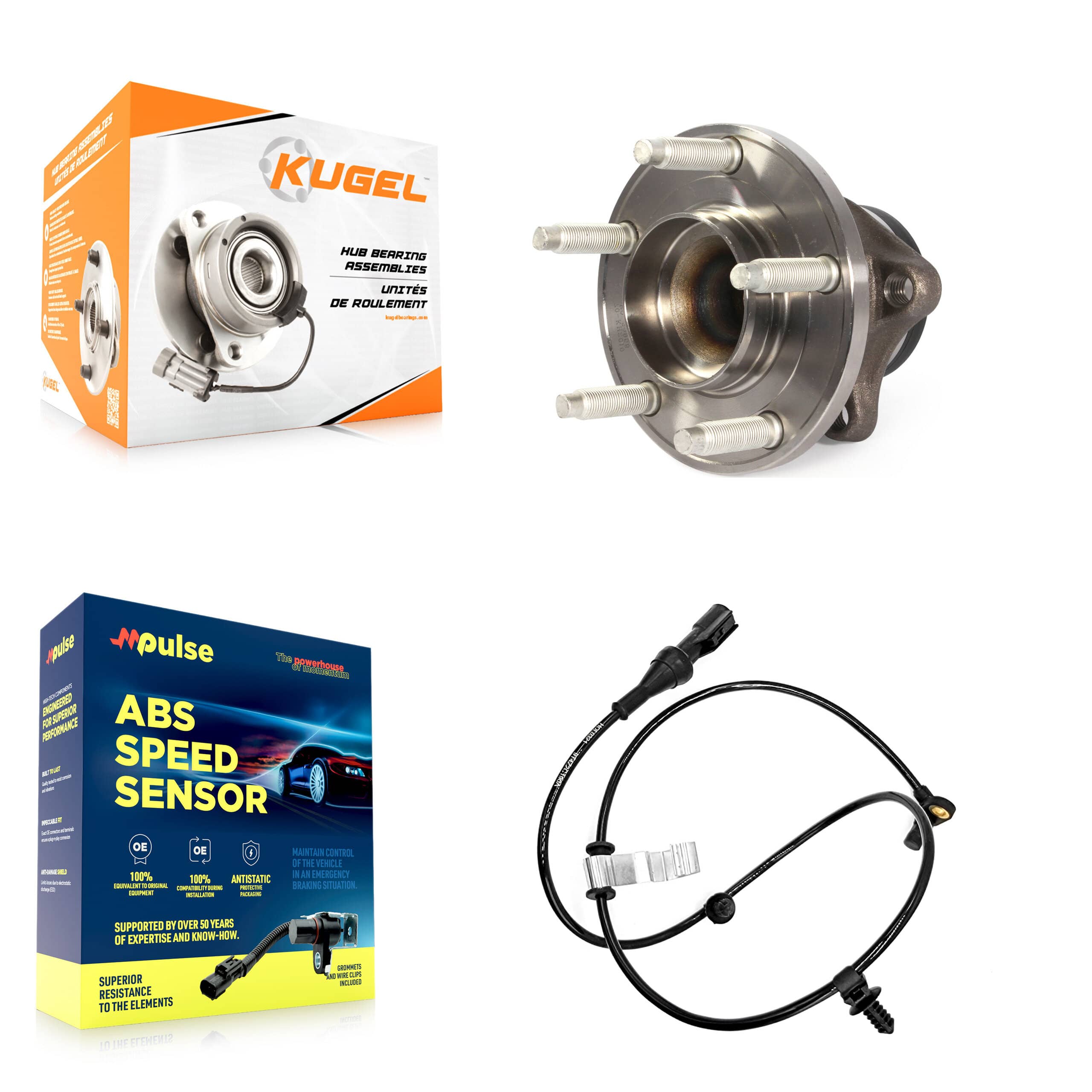 Kugel - K7S-100354 - Rear Wheel Bearing and Hub Assembly Kits