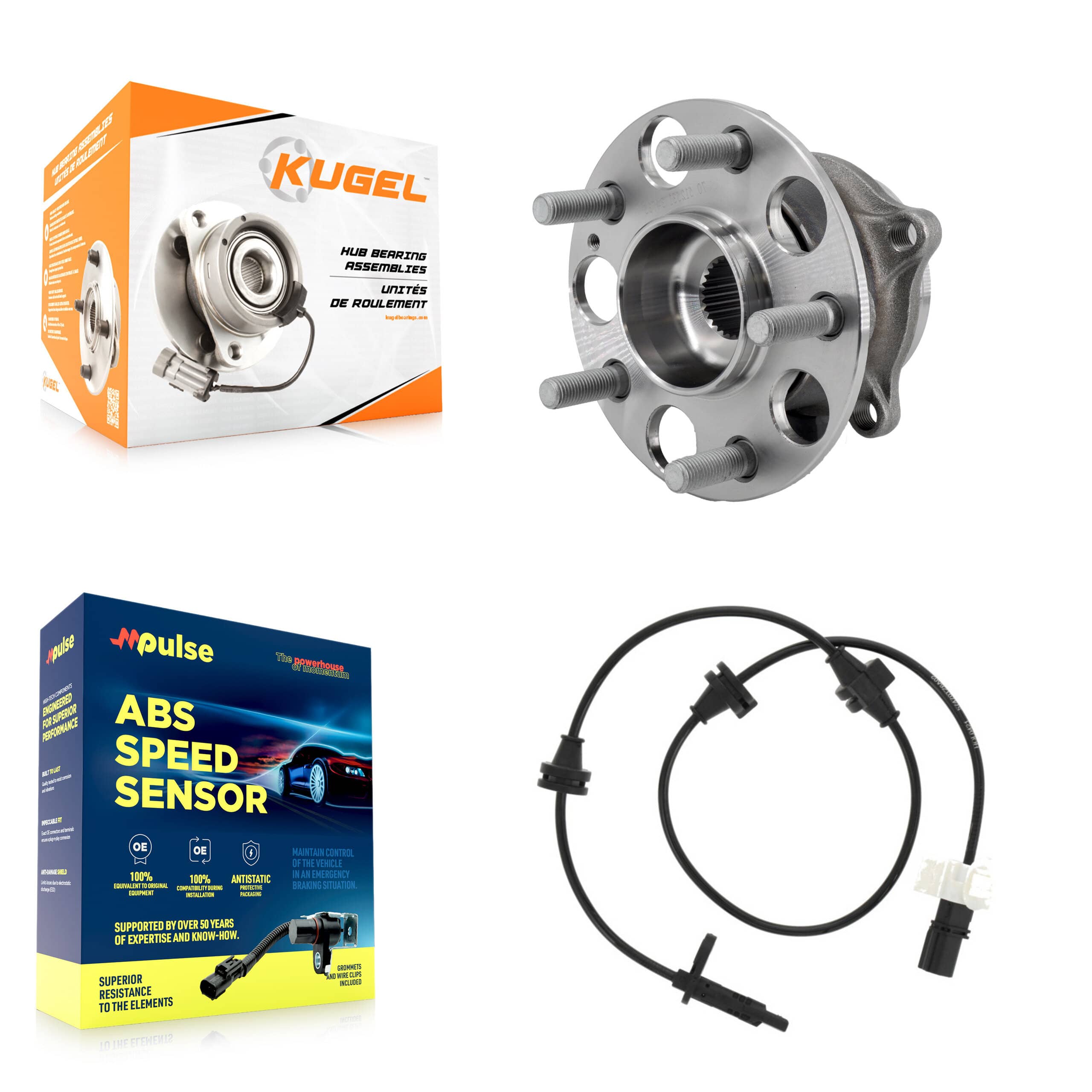 Kugel - K7S-100356 - Rear Wheel Bearing and Hub Assembly Kits