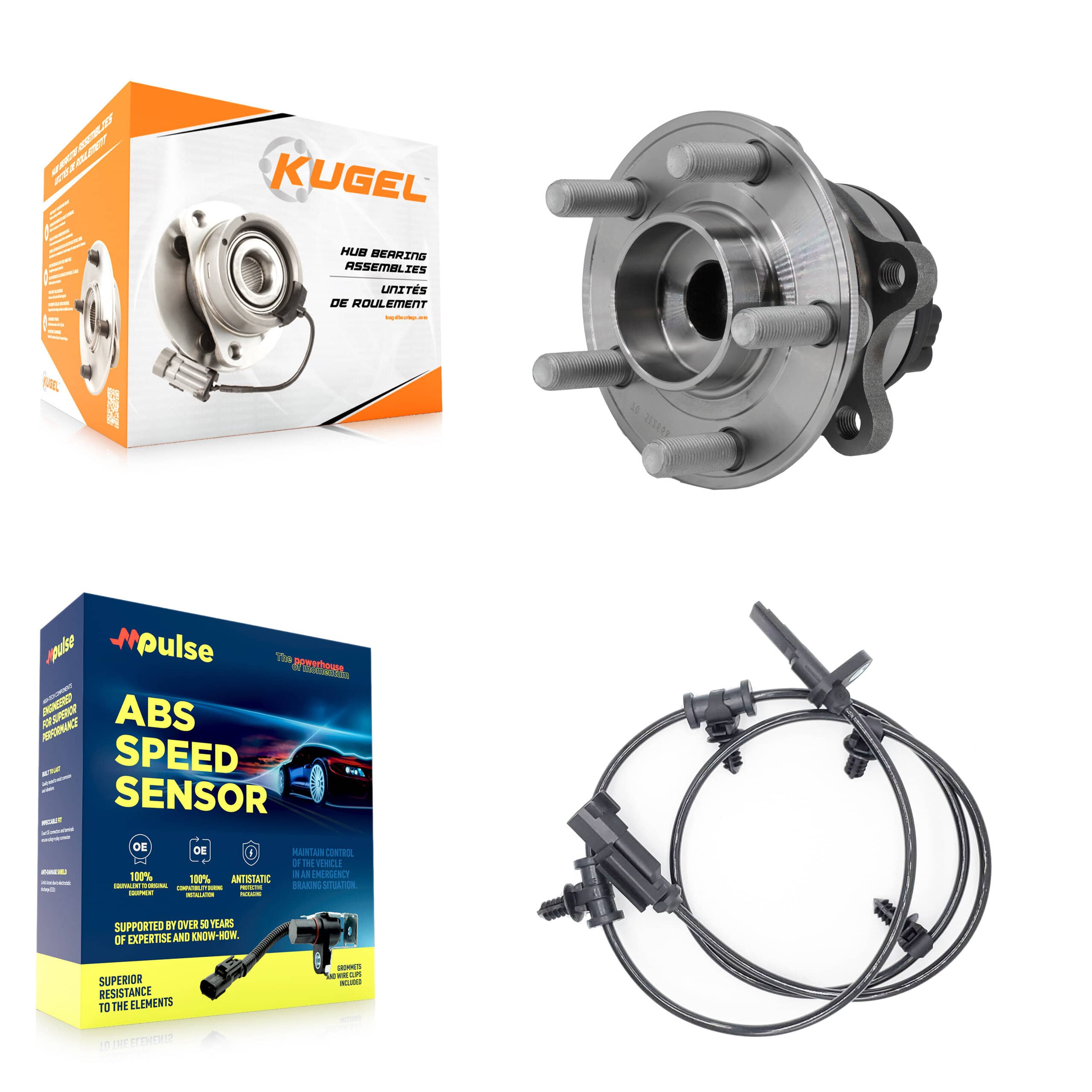 Kugel - K7S-100358 - Rear Wheel Bearing and Hub Assembly Kits