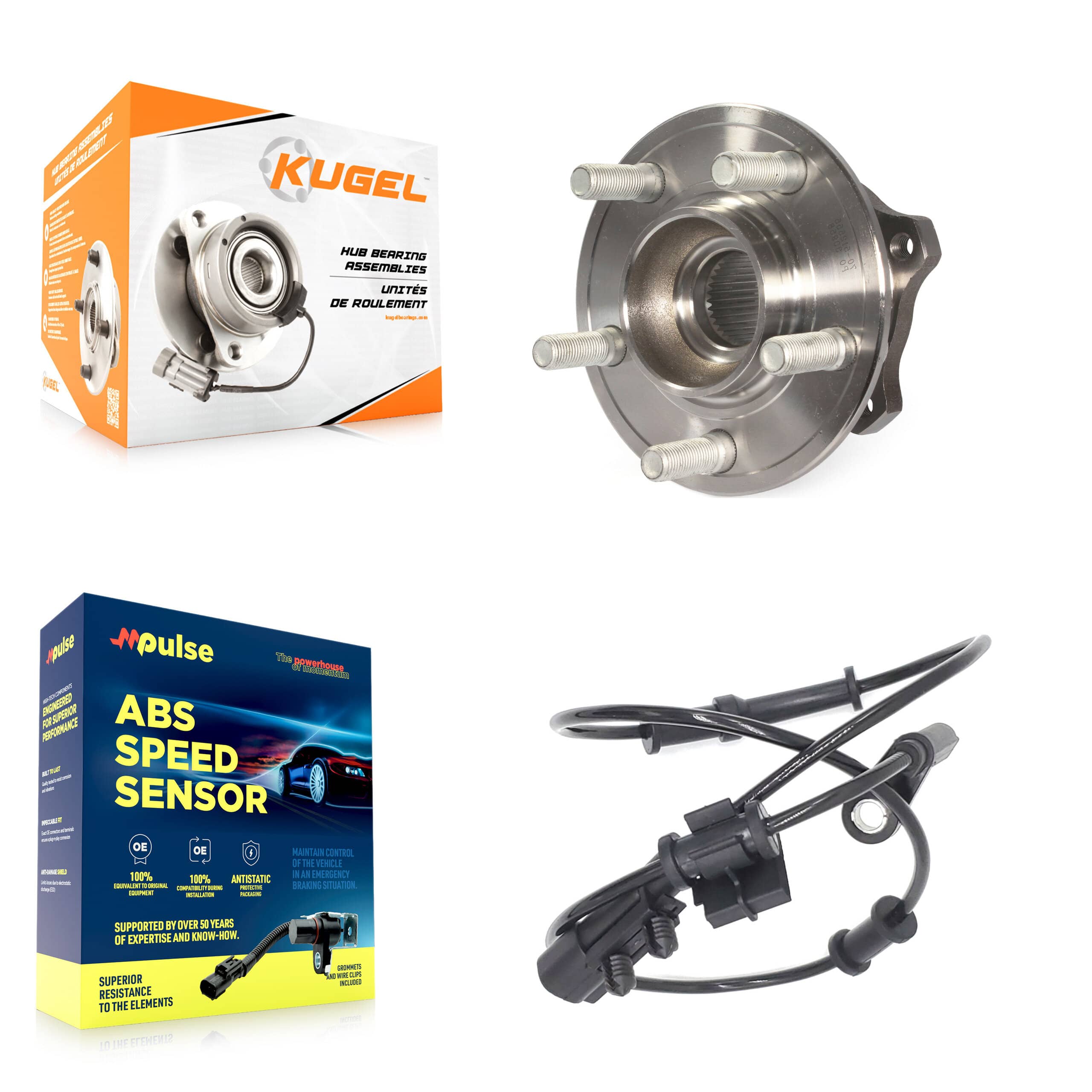 Kugel - K7S-100367 - Rear Wheel Bearing and Hub Assembly Kits