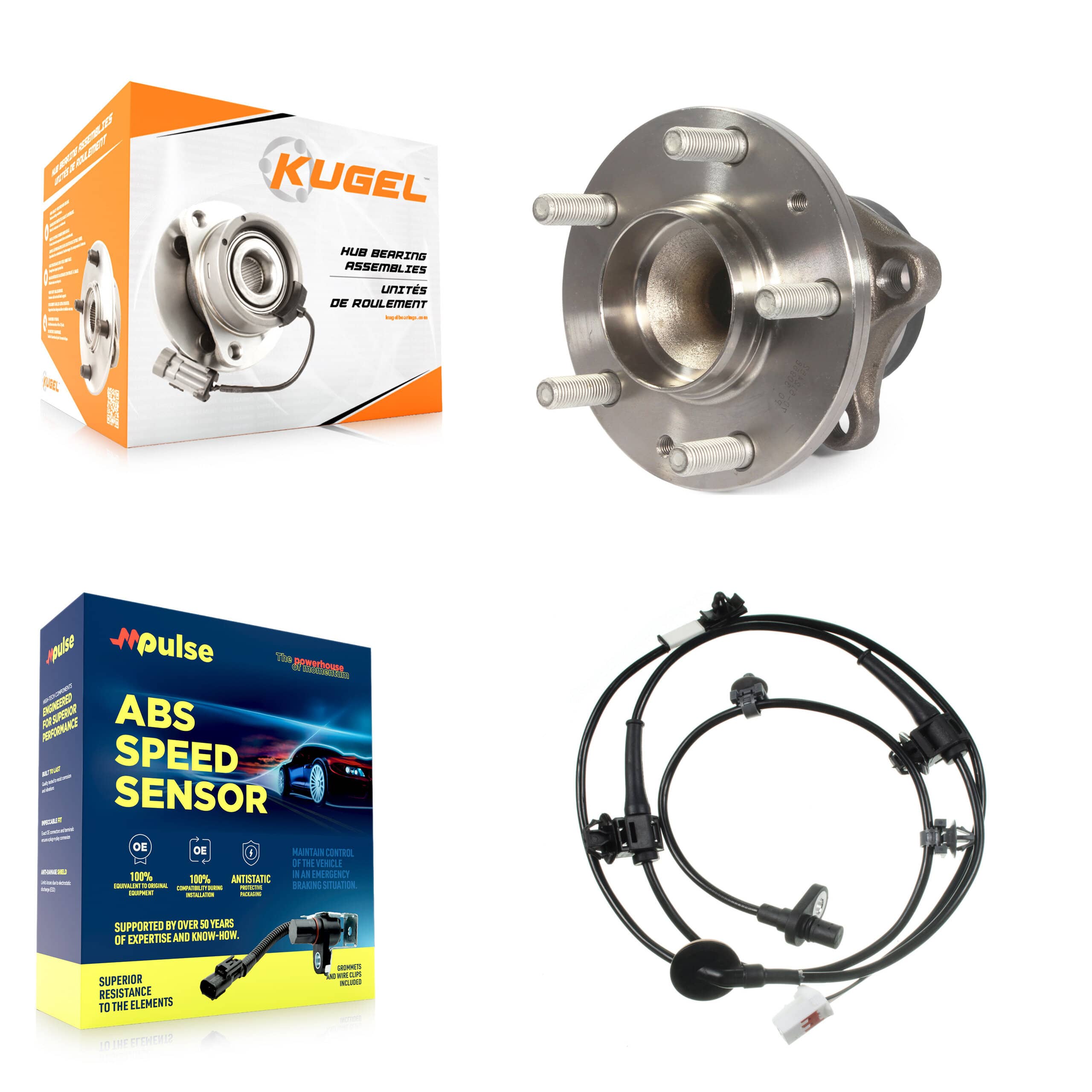 Kugel - K7S-100368 - Rear Wheel Bearing and Hub Assembly Kits
