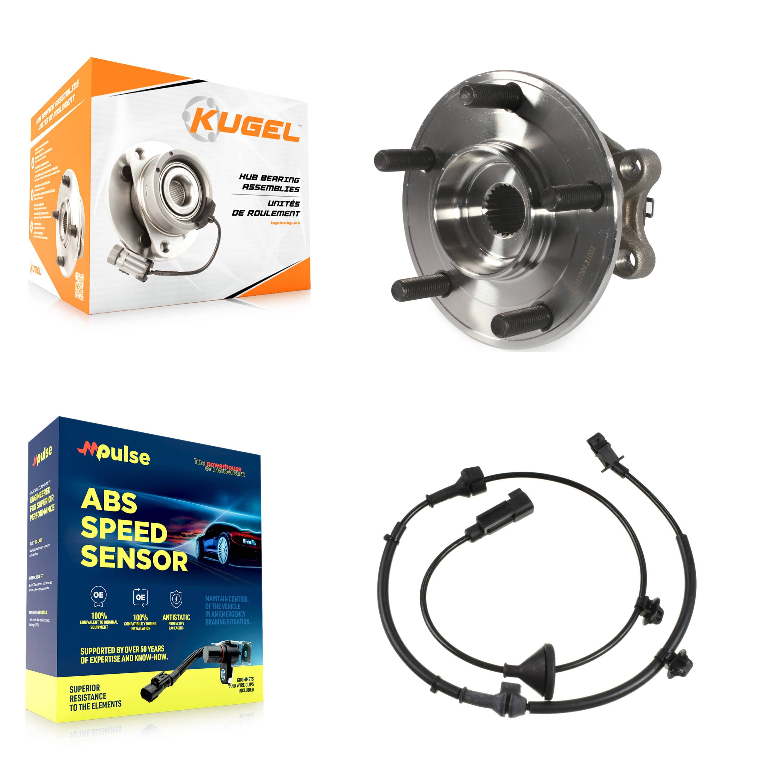 Kugel - K7S-100411 - Rear Wheel Bearing and Hub Assembly Kits