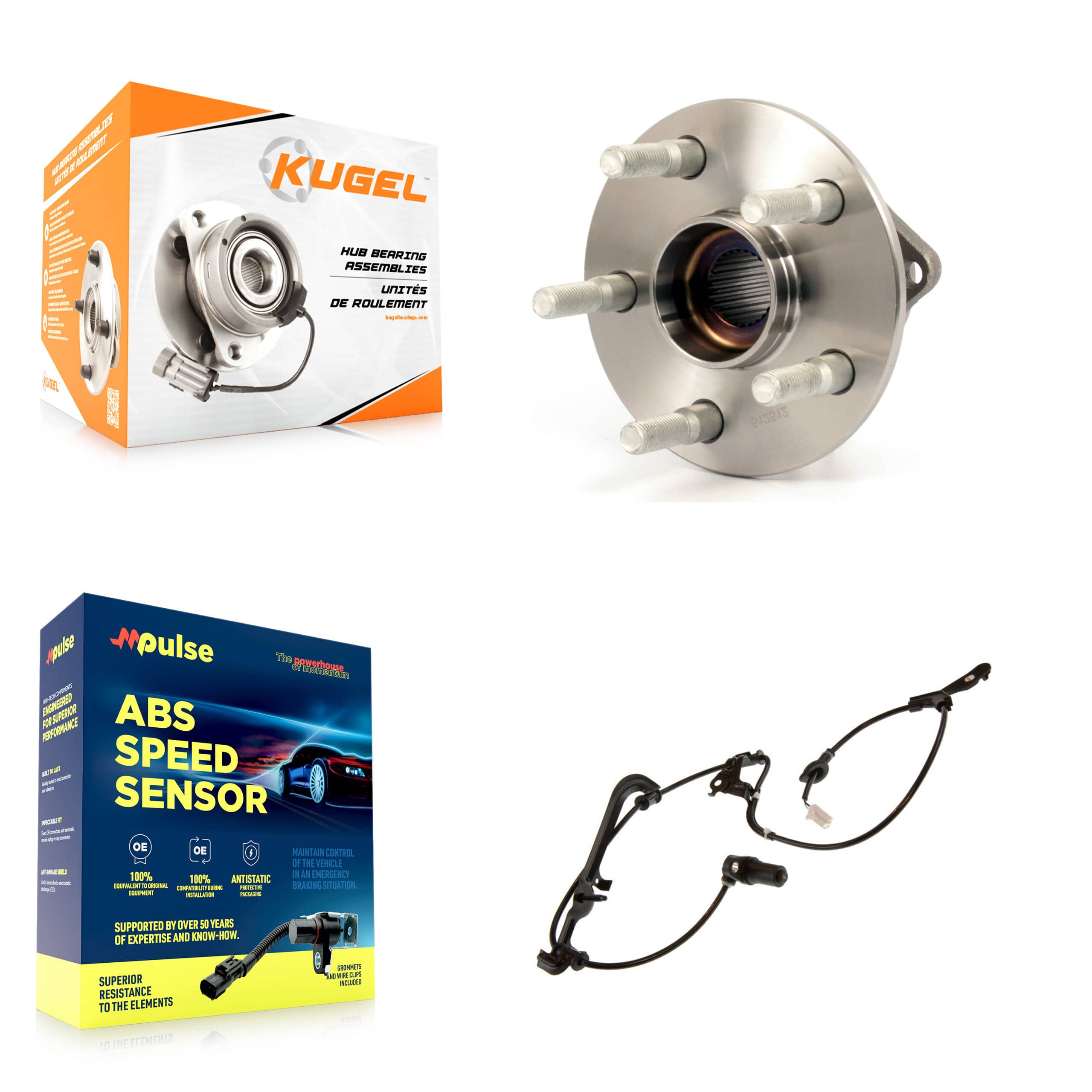 Kugel - K7S-100419 - Rear Wheel Bearing and Hub Assembly Kits