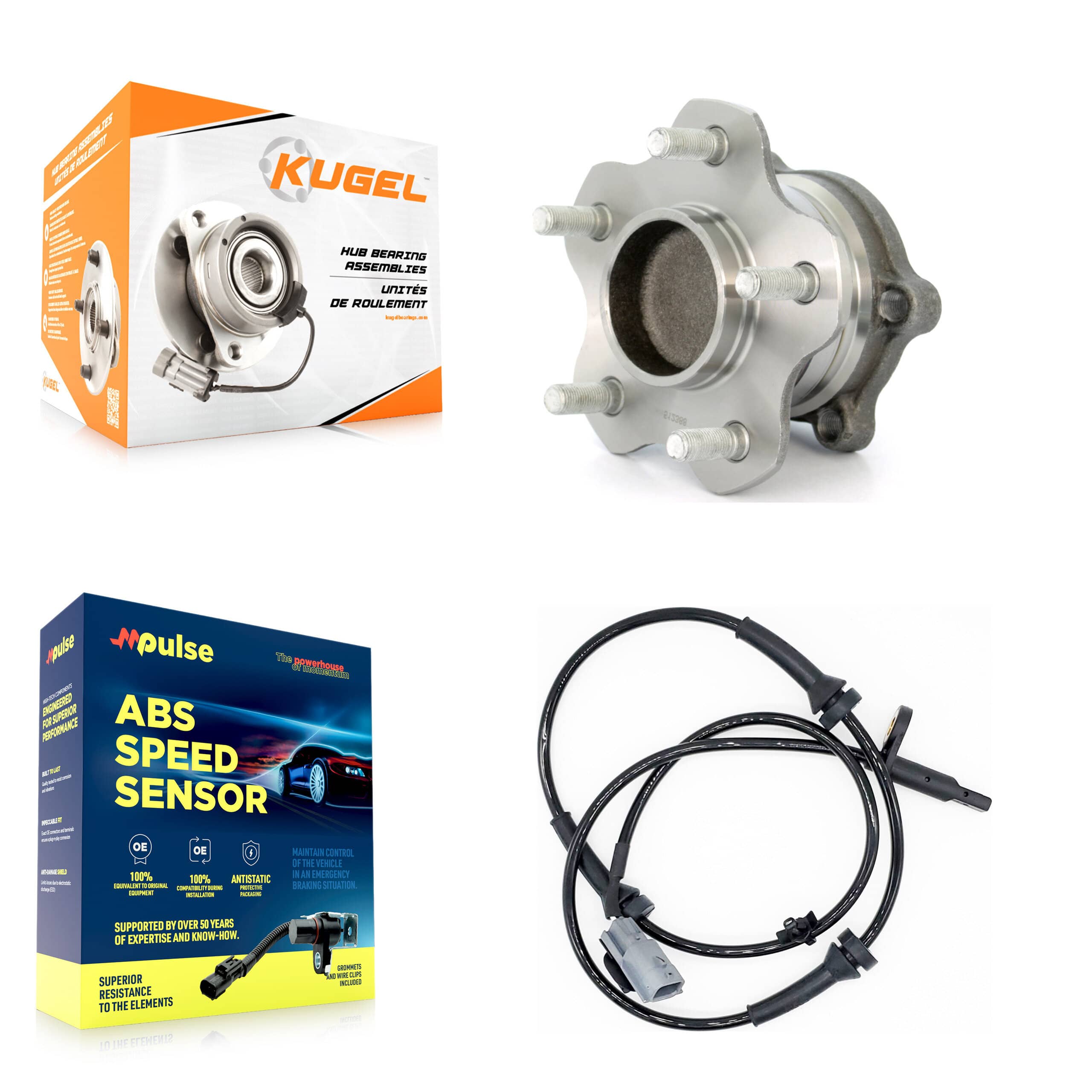 Kugel - K7S-100432 - Rear Wheel Bearing and Hub Assembly Kits