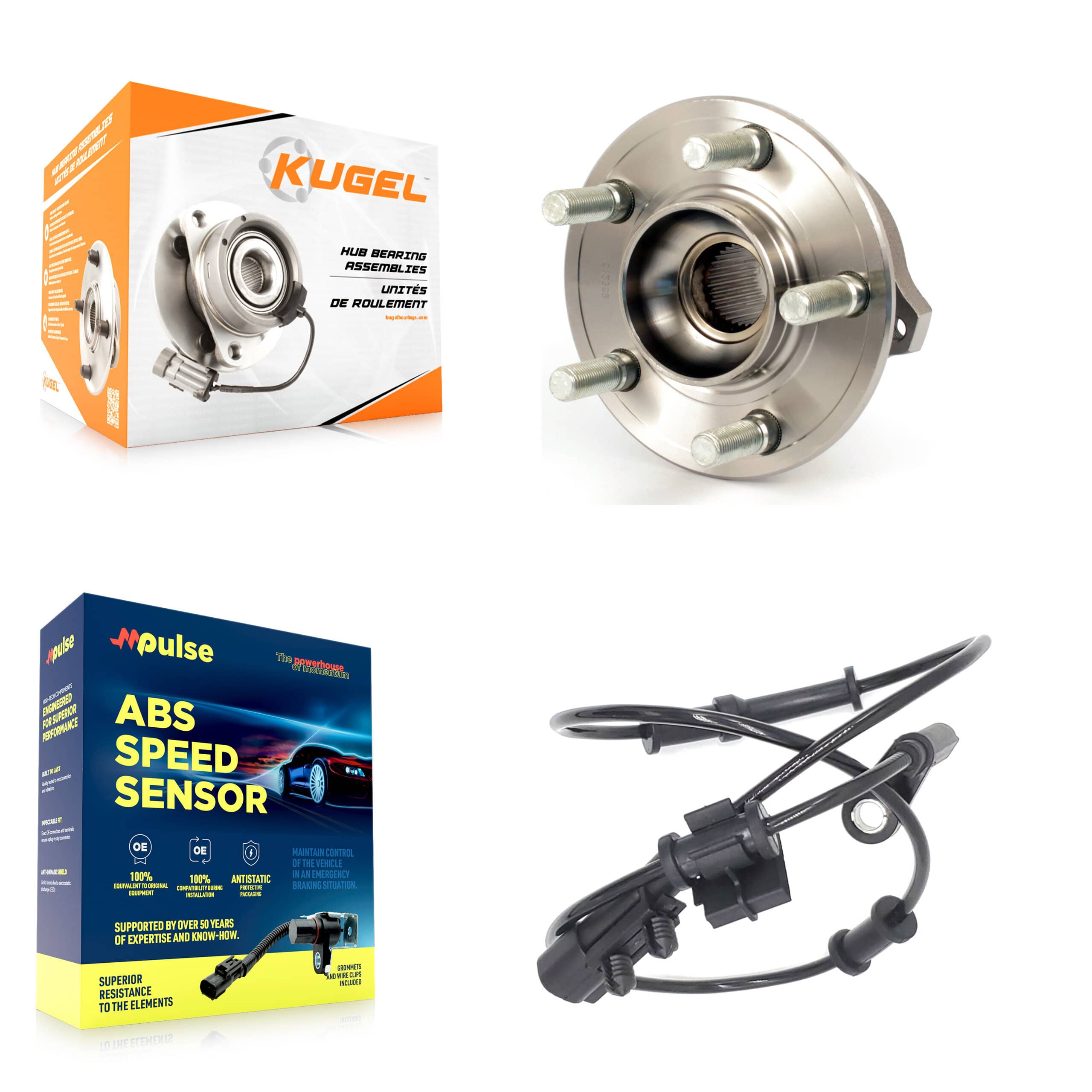 Kugel - K7S-100440 - Rear Wheel Bearing and Hub Assembly Kits