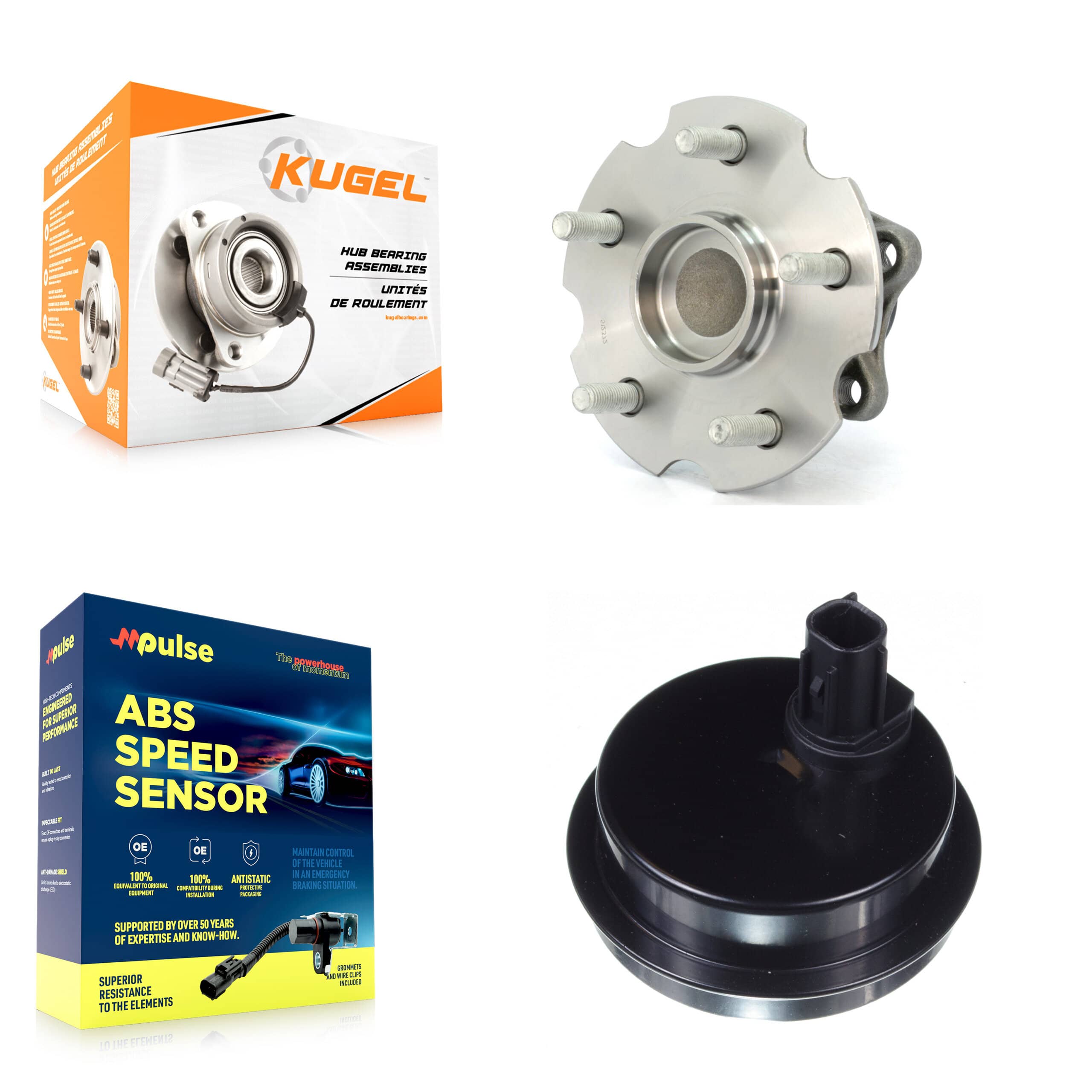 Kugel - K7S-100451 - Rear Wheel Bearing and Hub Assembly Kits