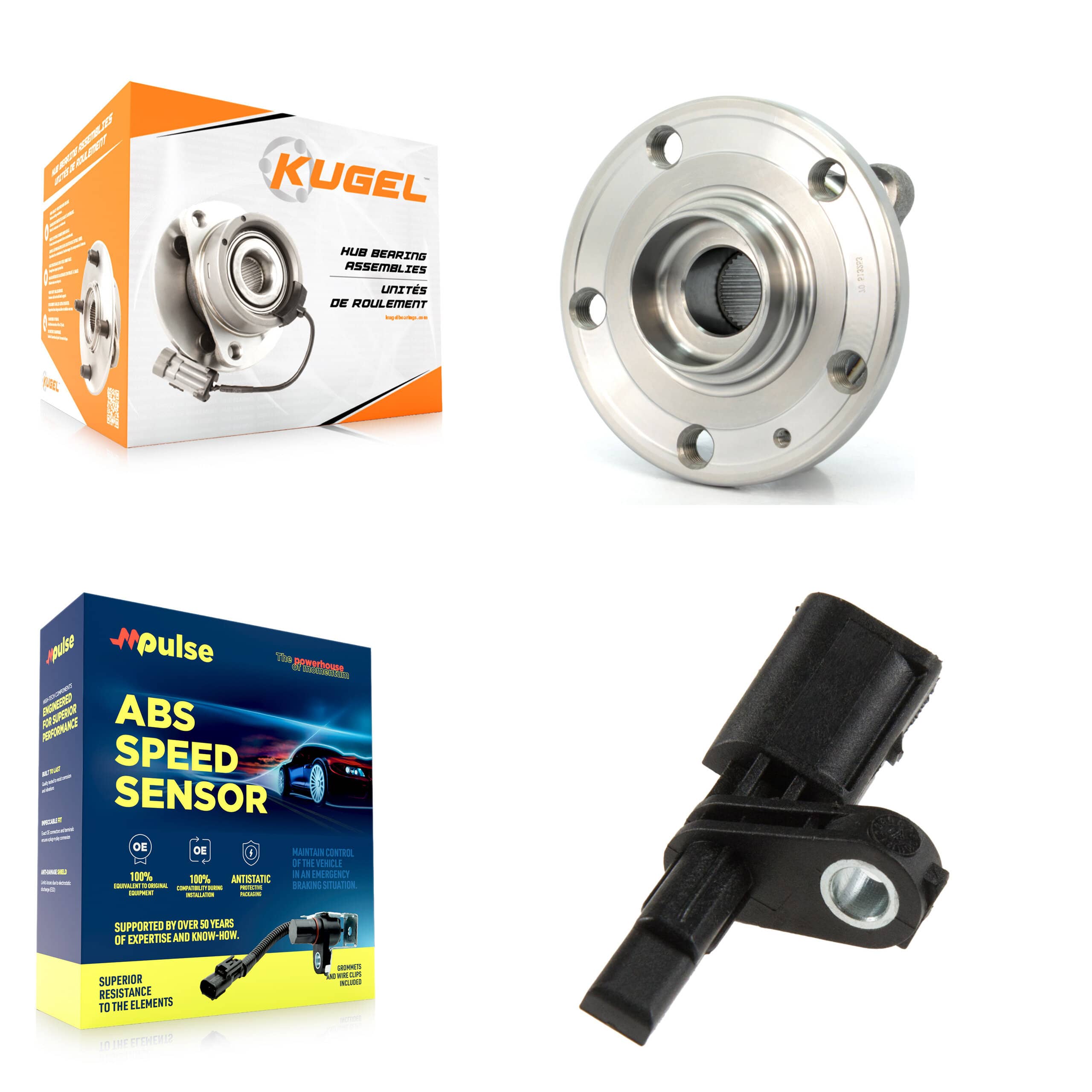 Kugel - K7S-100464 - Rear Wheel Bearing and Hub Assembly Kits