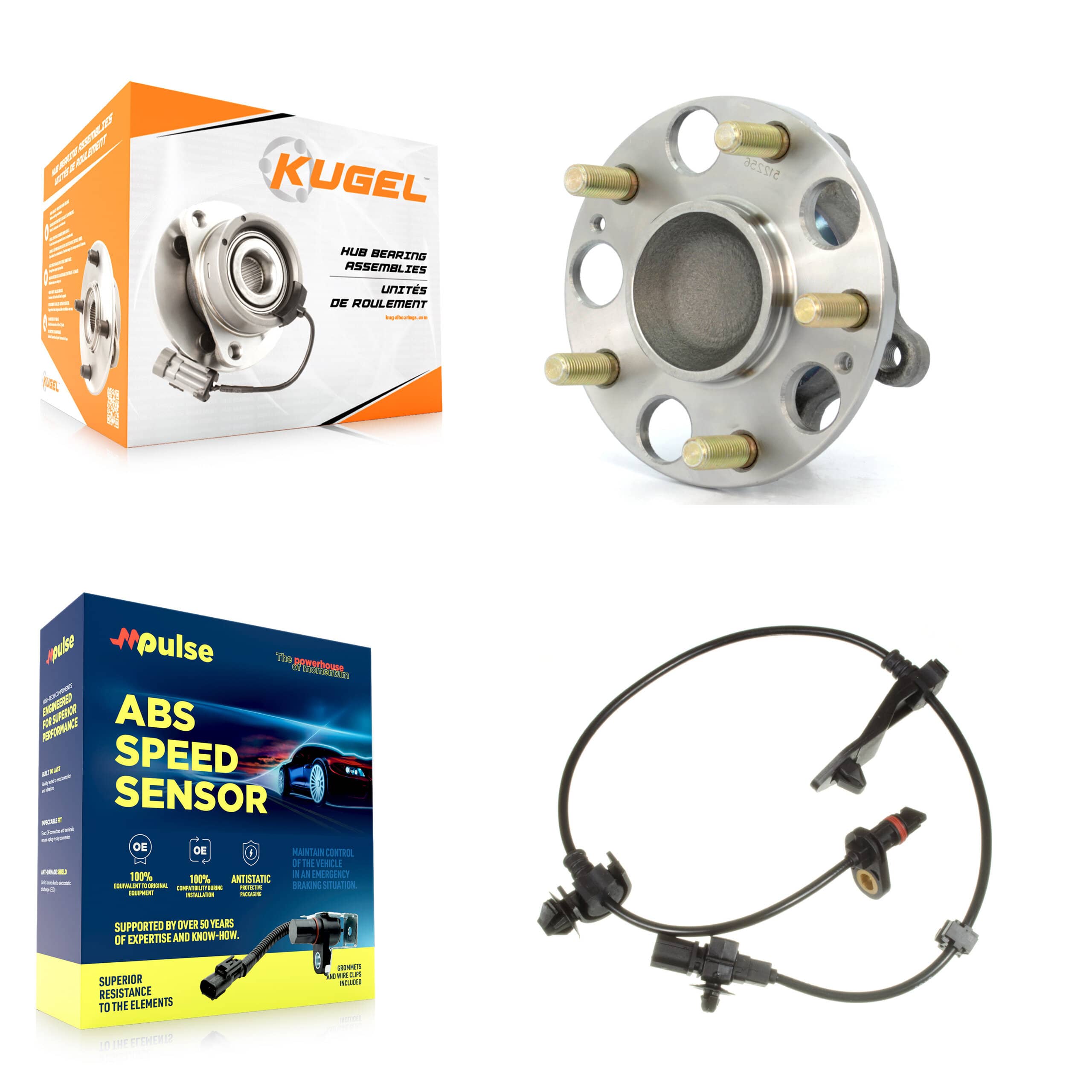 Kugel - K7S-100468 - Rear Wheel Bearing and Hub Assembly Kits