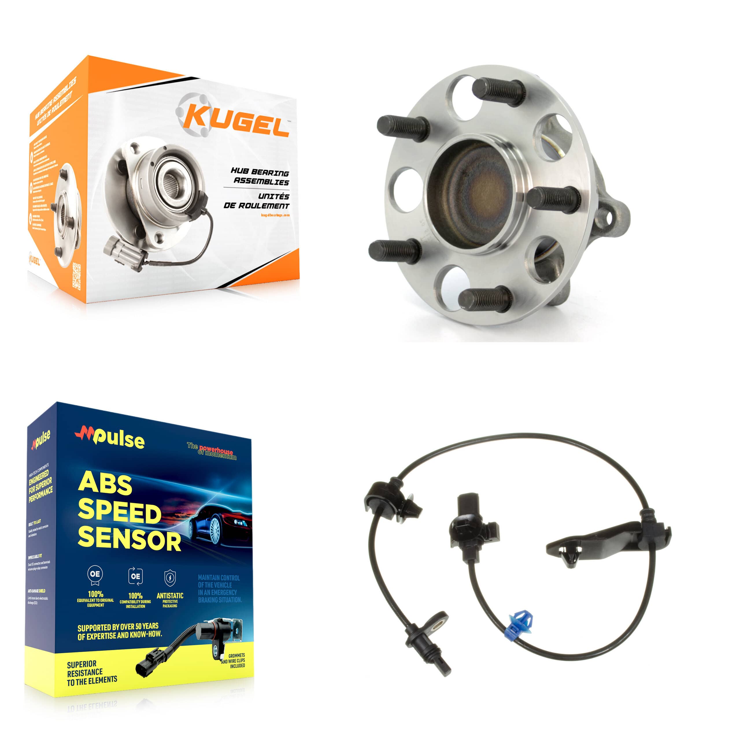 Kugel - K7S-100469 - Rear Wheel Bearing and Hub Assembly Kits