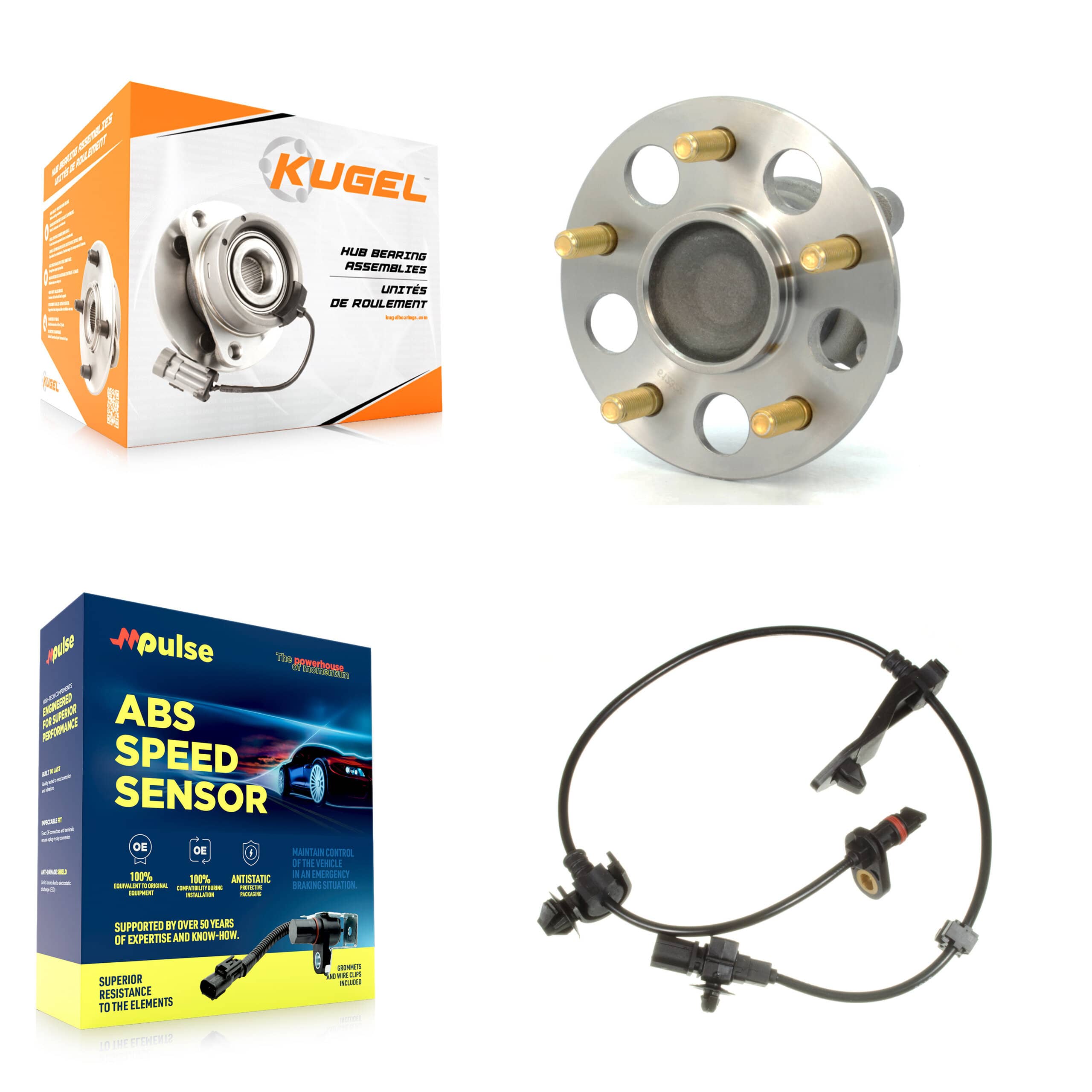 Kugel - K7S-100472 - Rear Wheel Bearing and Hub Assembly Kits