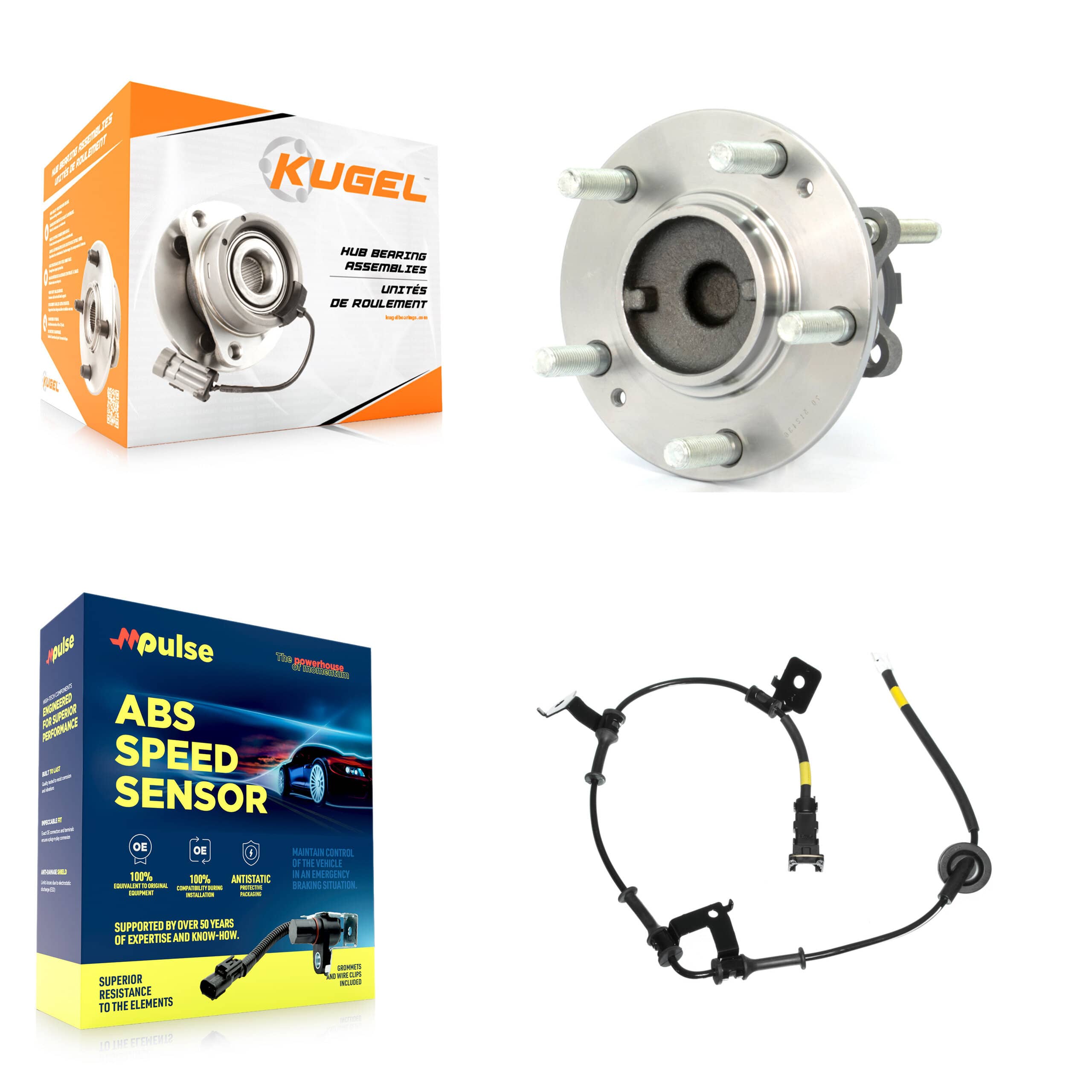 Kugel - K7S-100479 - Rear Wheel Bearing and Hub Assembly Kits
