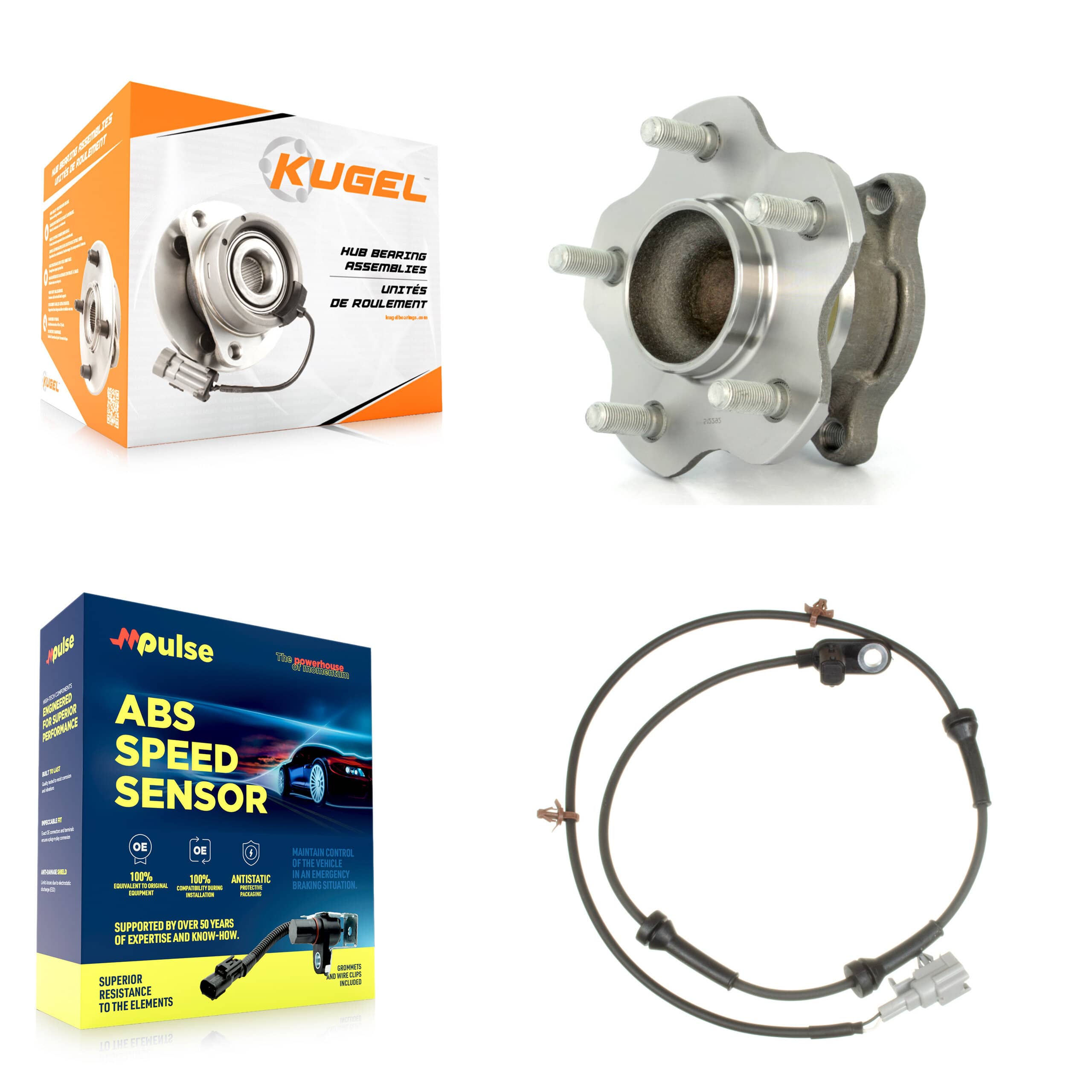 Kugel - K7S-100488 - Rear Wheel Bearing and Hub Assembly Kits
