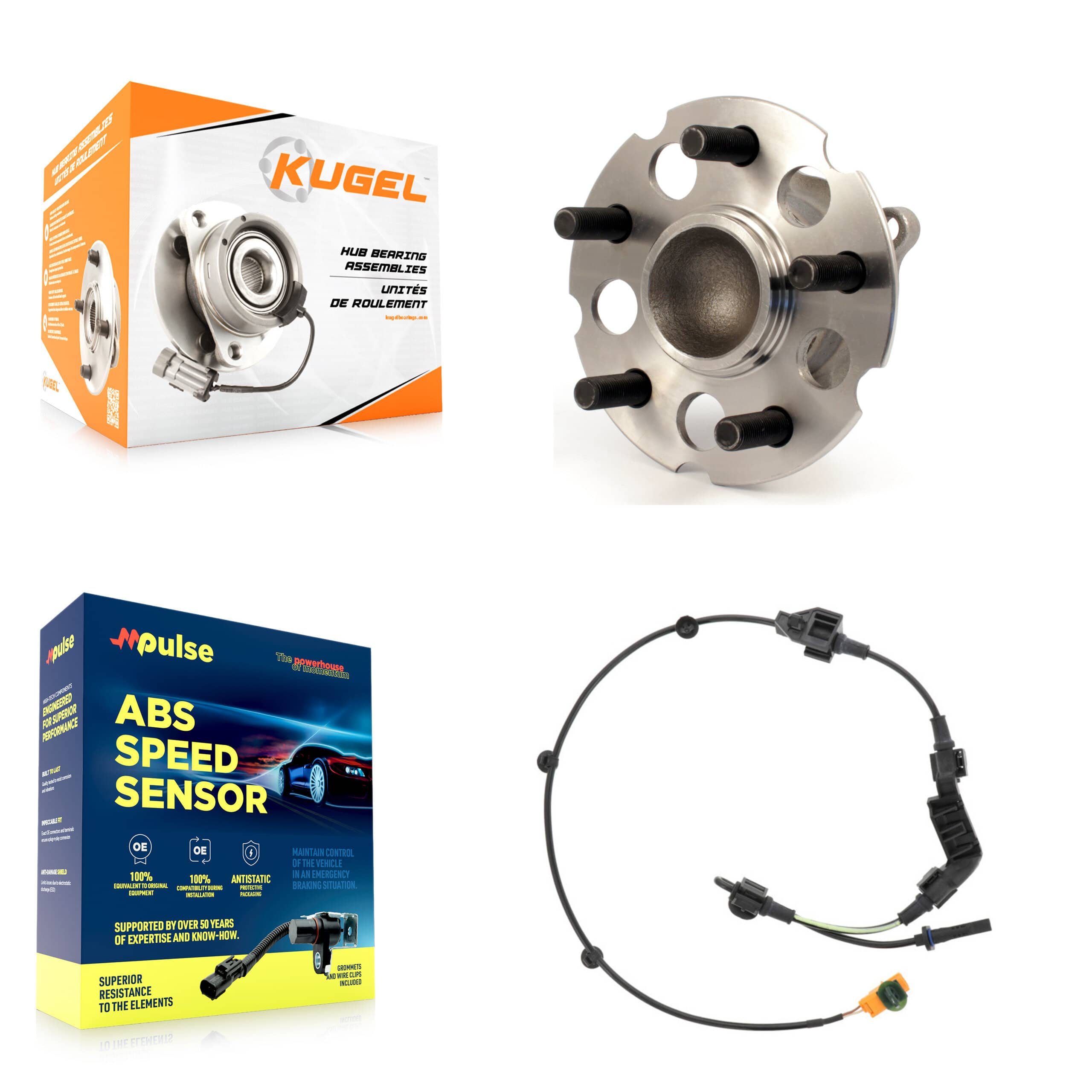 Kugel - K7S-100502 - Rear Wheel Bearing and Hub Assembly Kits