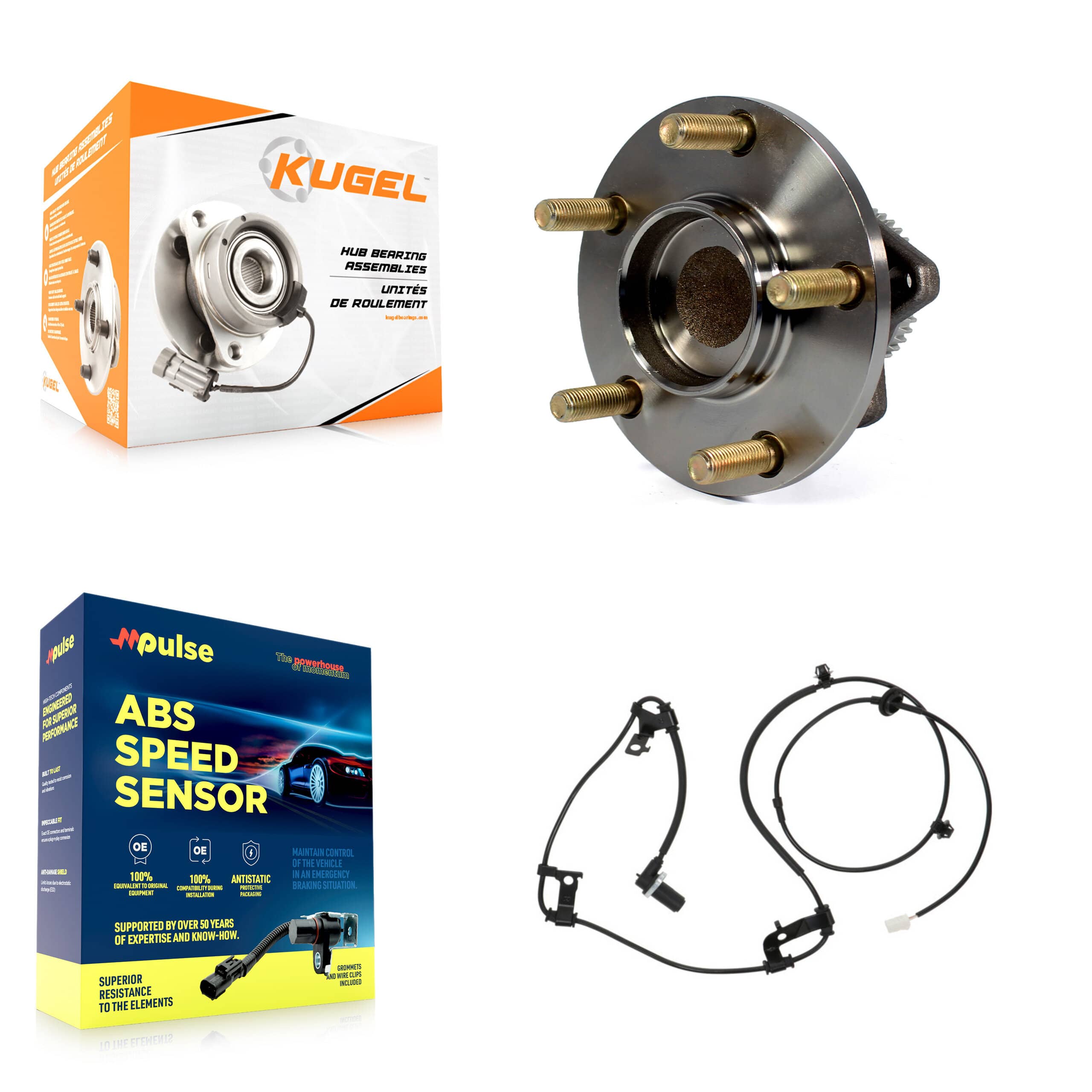 Kugel - K7S-100509 - Rear Wheel Bearing and Hub Assembly Kits