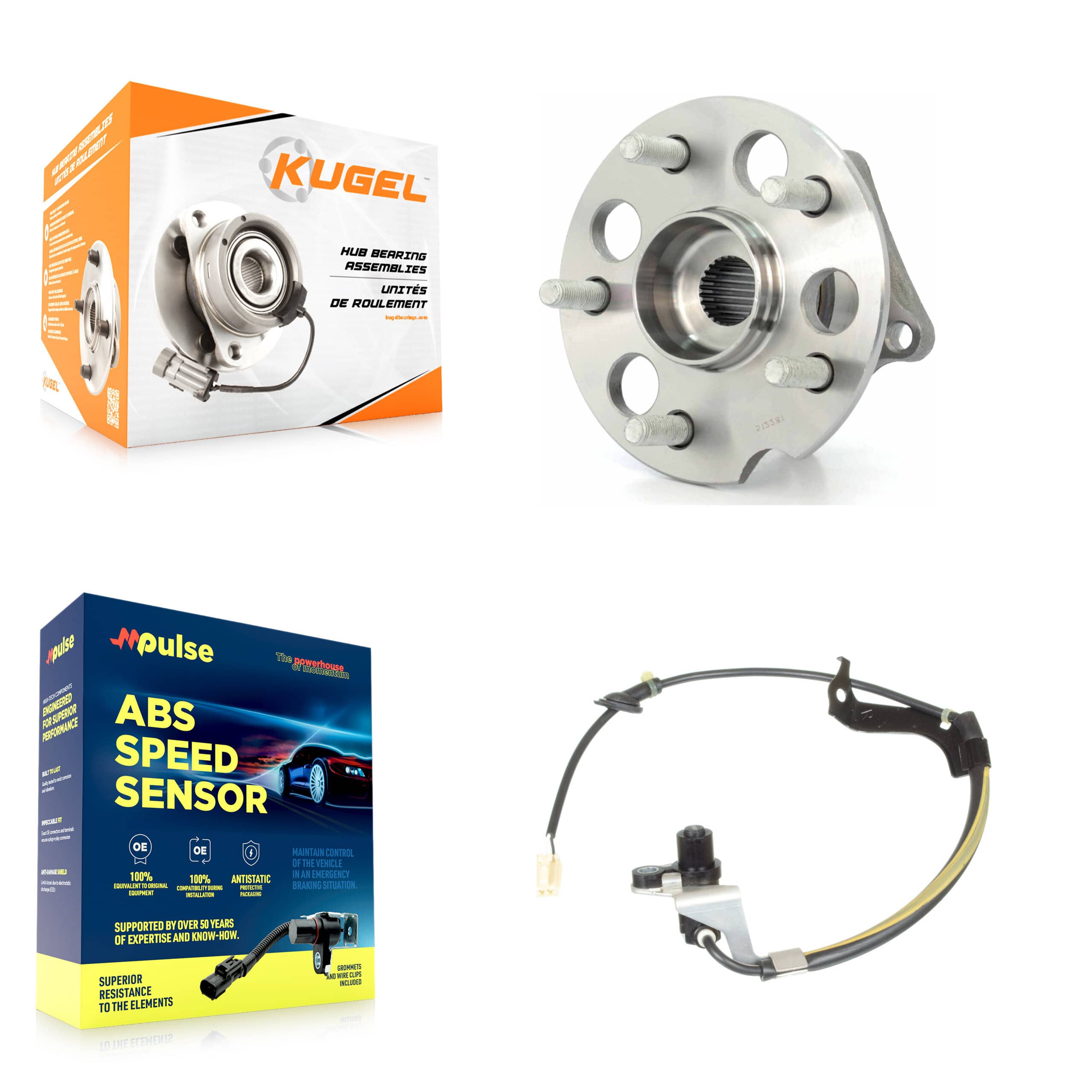 Kugel - K7S-100538 - Rear Wheel Bearing and Hub Assembly Kits