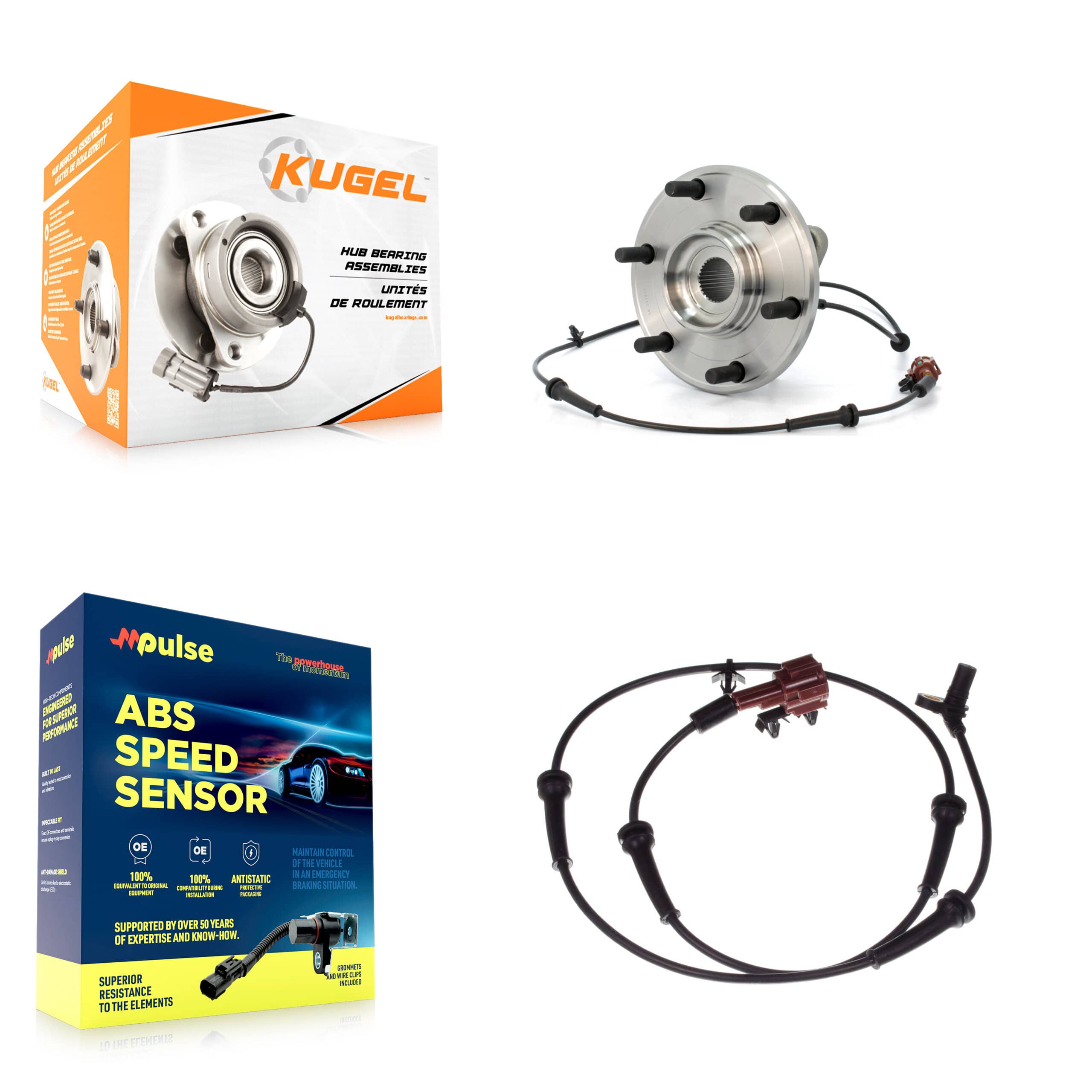 Kugel - K7S-100544 - Rear Wheel Bearing and Hub Assembly Kits