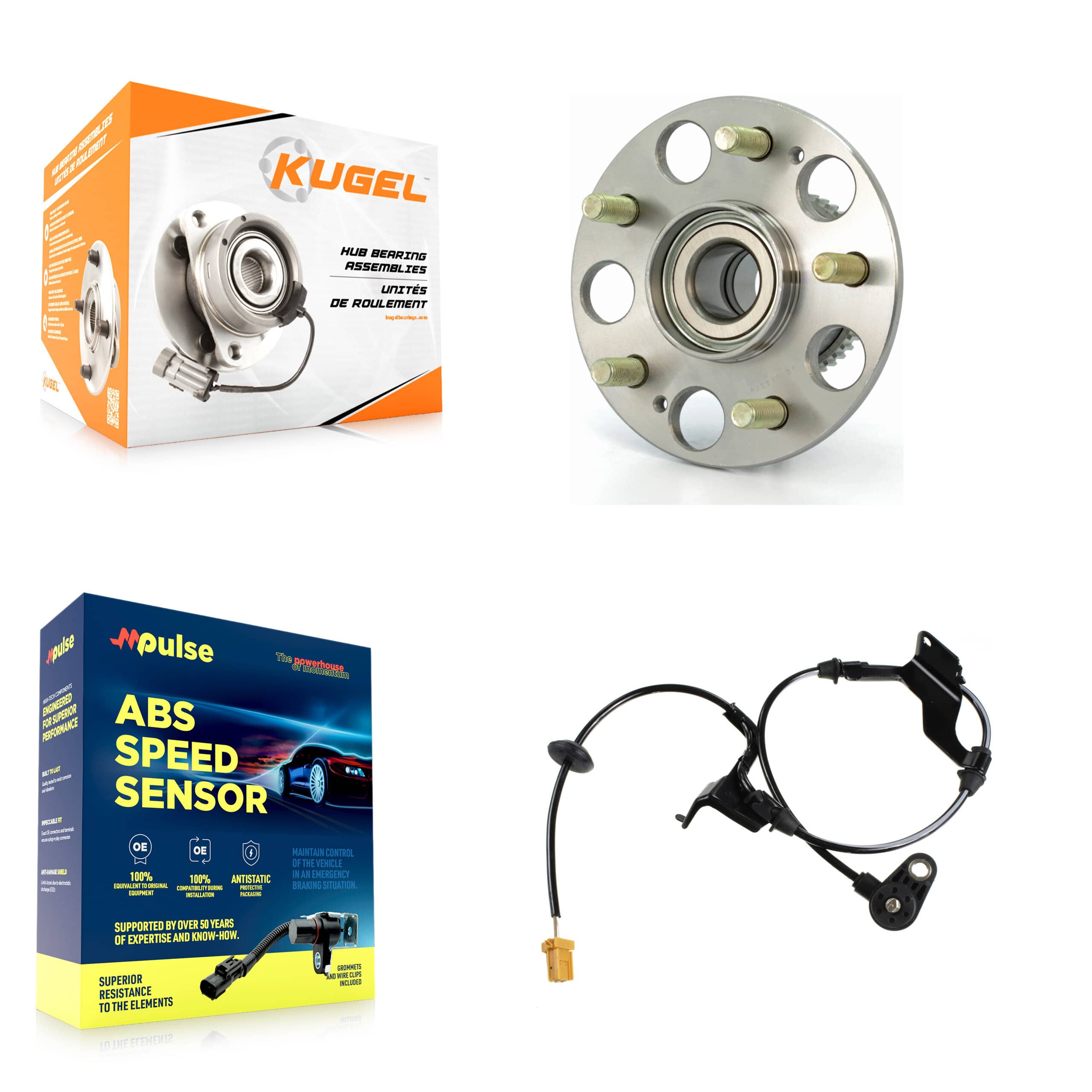 Kugel - K7S-100555 - Rear Wheel Bearing and Hub Assembly Kits