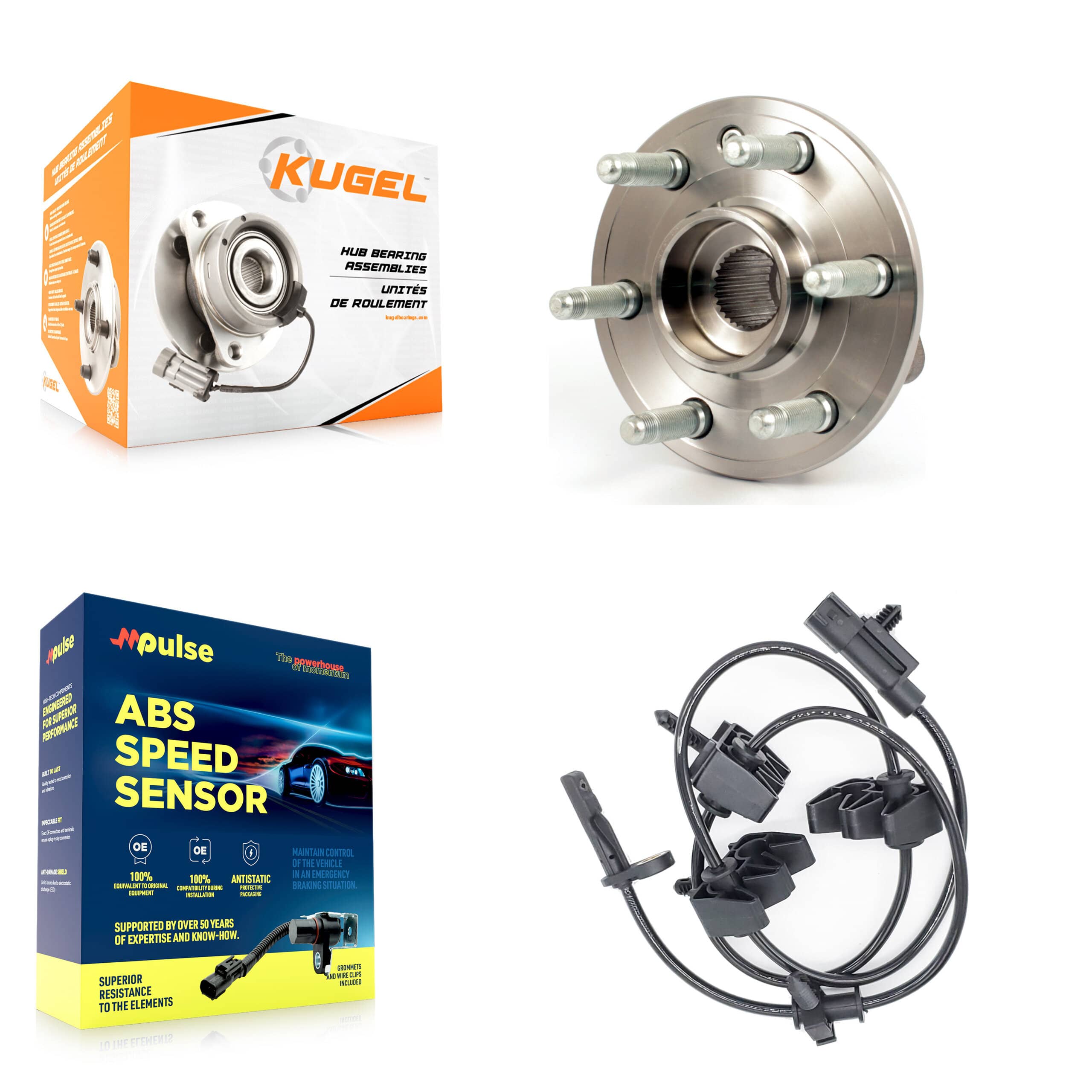 Kugel - K7S-100577 - Rear Wheel Bearing and Hub Assembly Kits