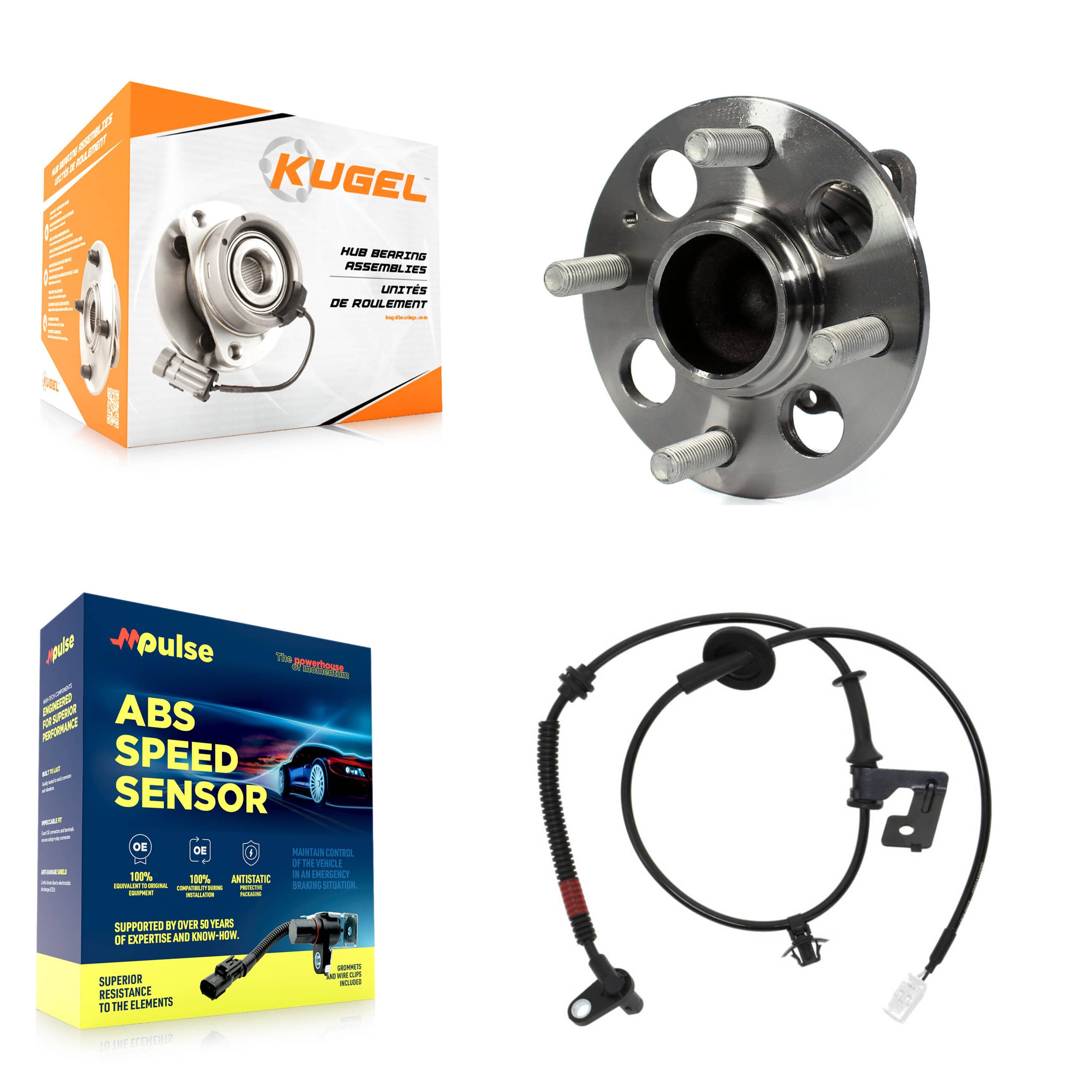 Kugel - K7S-100590 - Rear Wheel Bearing and Hub Assembly Kits
