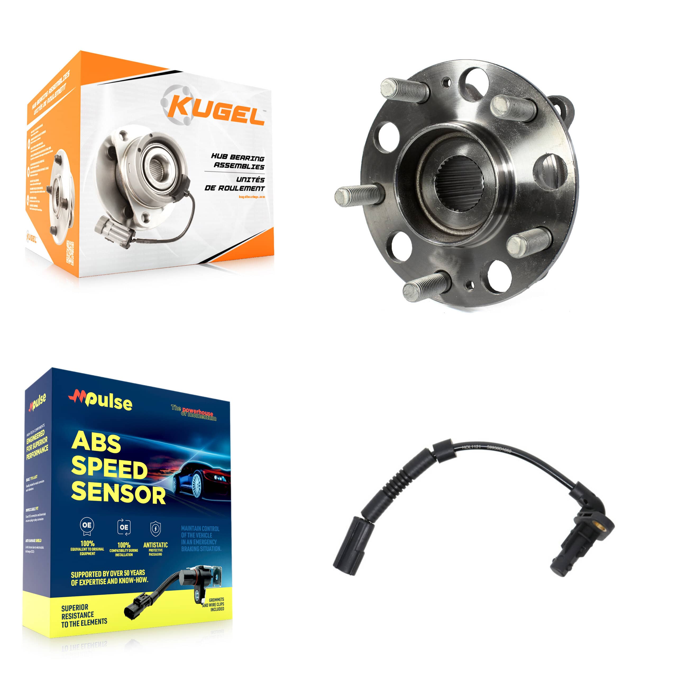 Kugel - K7S-100602 - Rear Wheel Bearing and Hub Assembly Kits