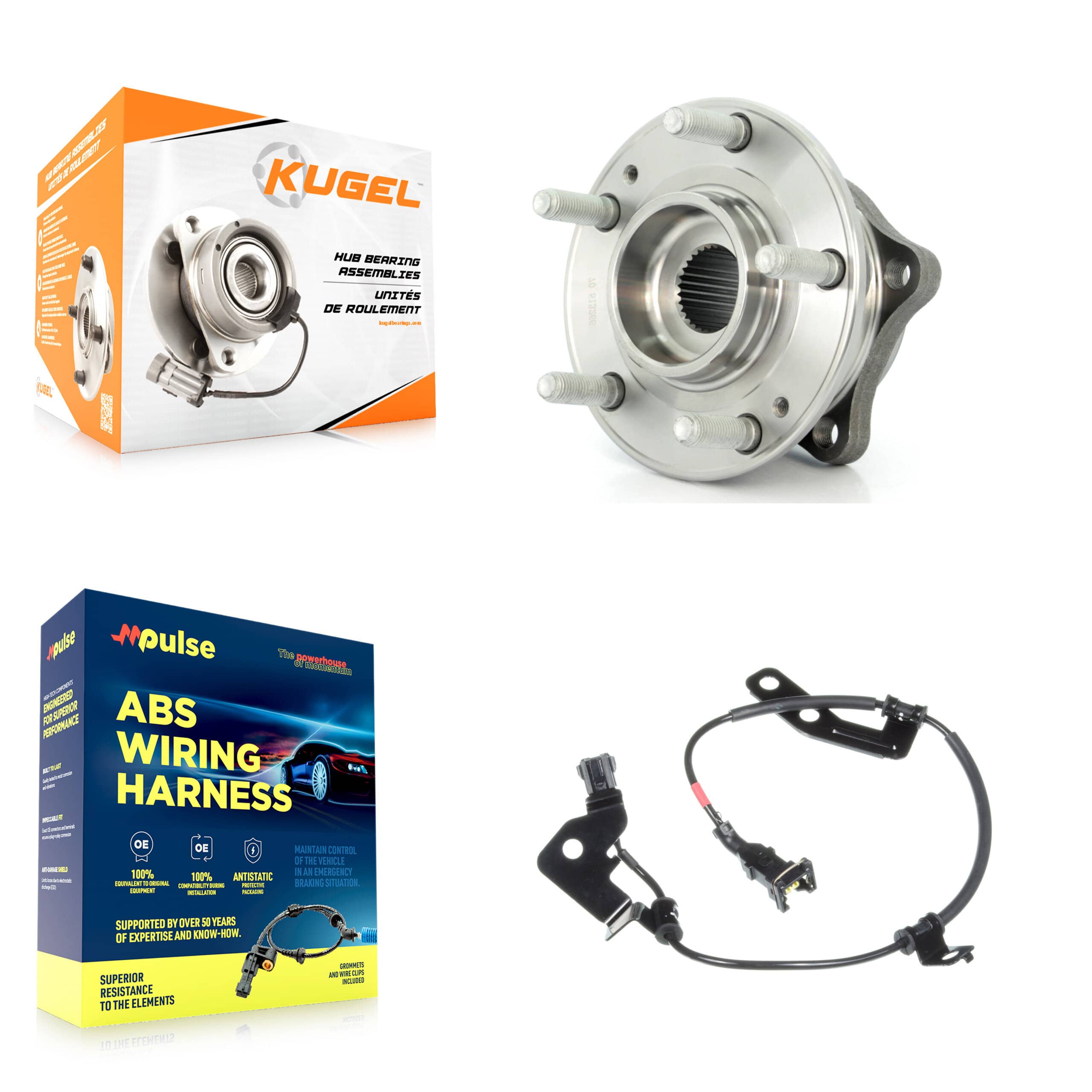 Kugel - K7S-100611 - Rear Wheel Bearing and Hub Assembly Kits
