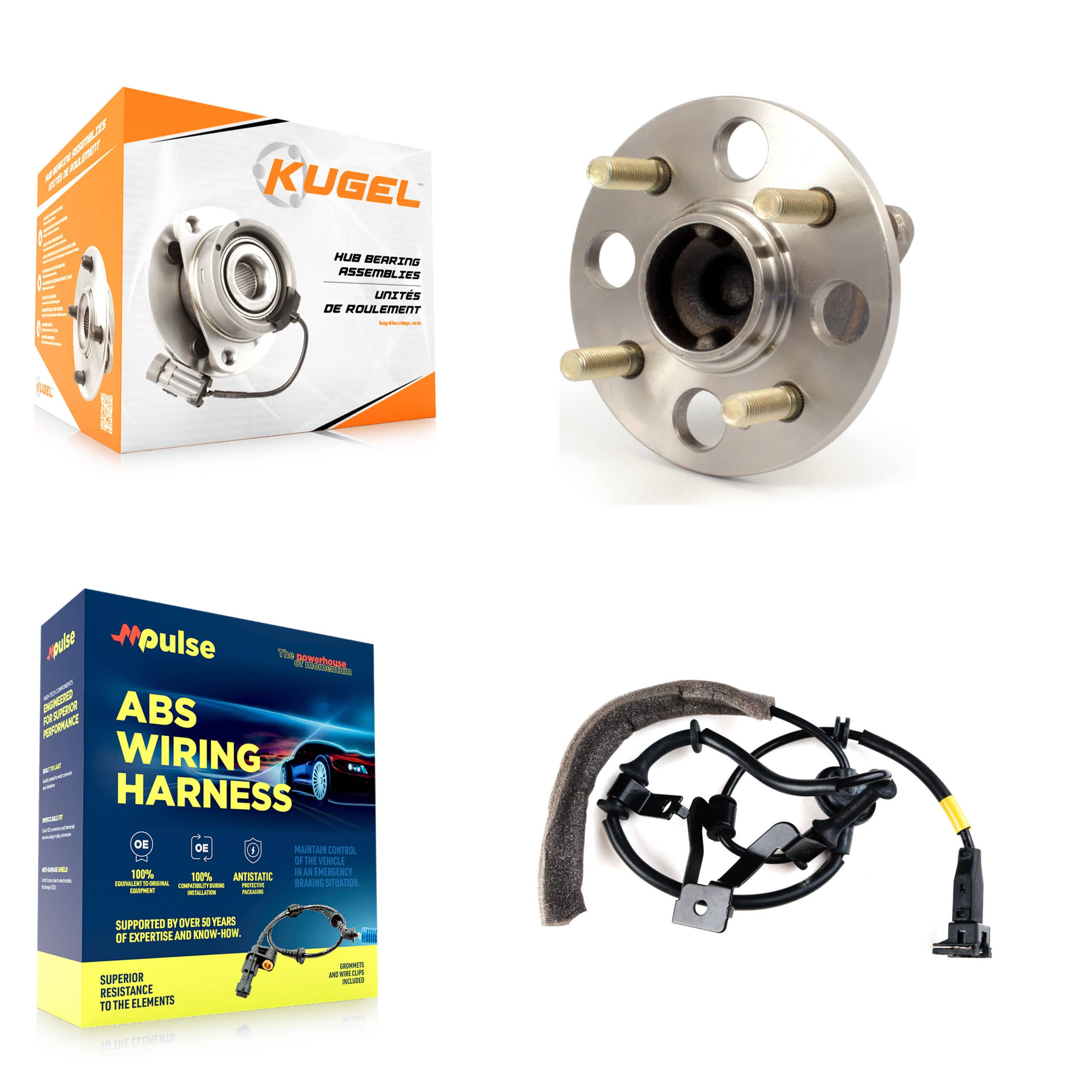Kugel - K7S-100626 - Rear Wheel Bearing and Hub Assembly Kits