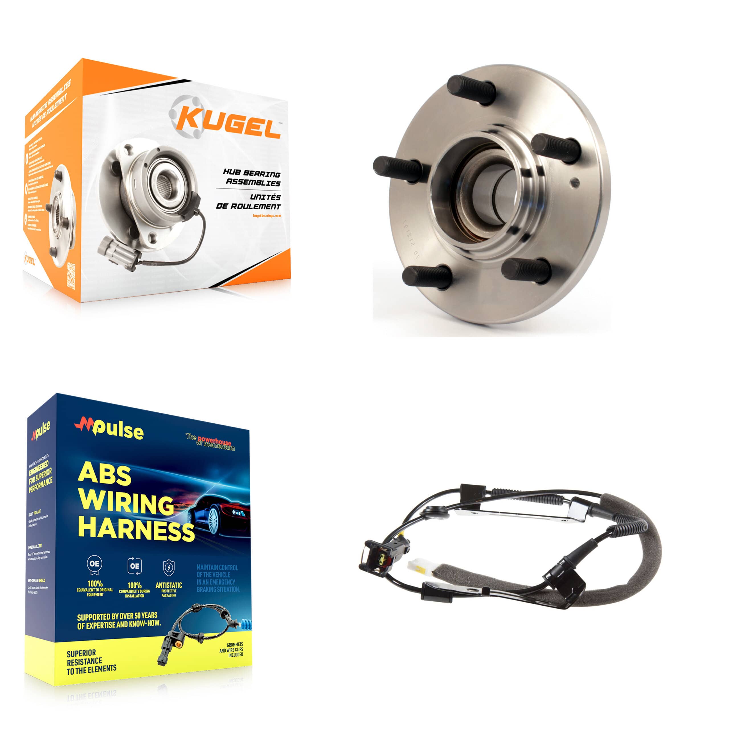 Kugel - K7S-100629 - Rear Wheel Bearing and Hub Assembly Kits