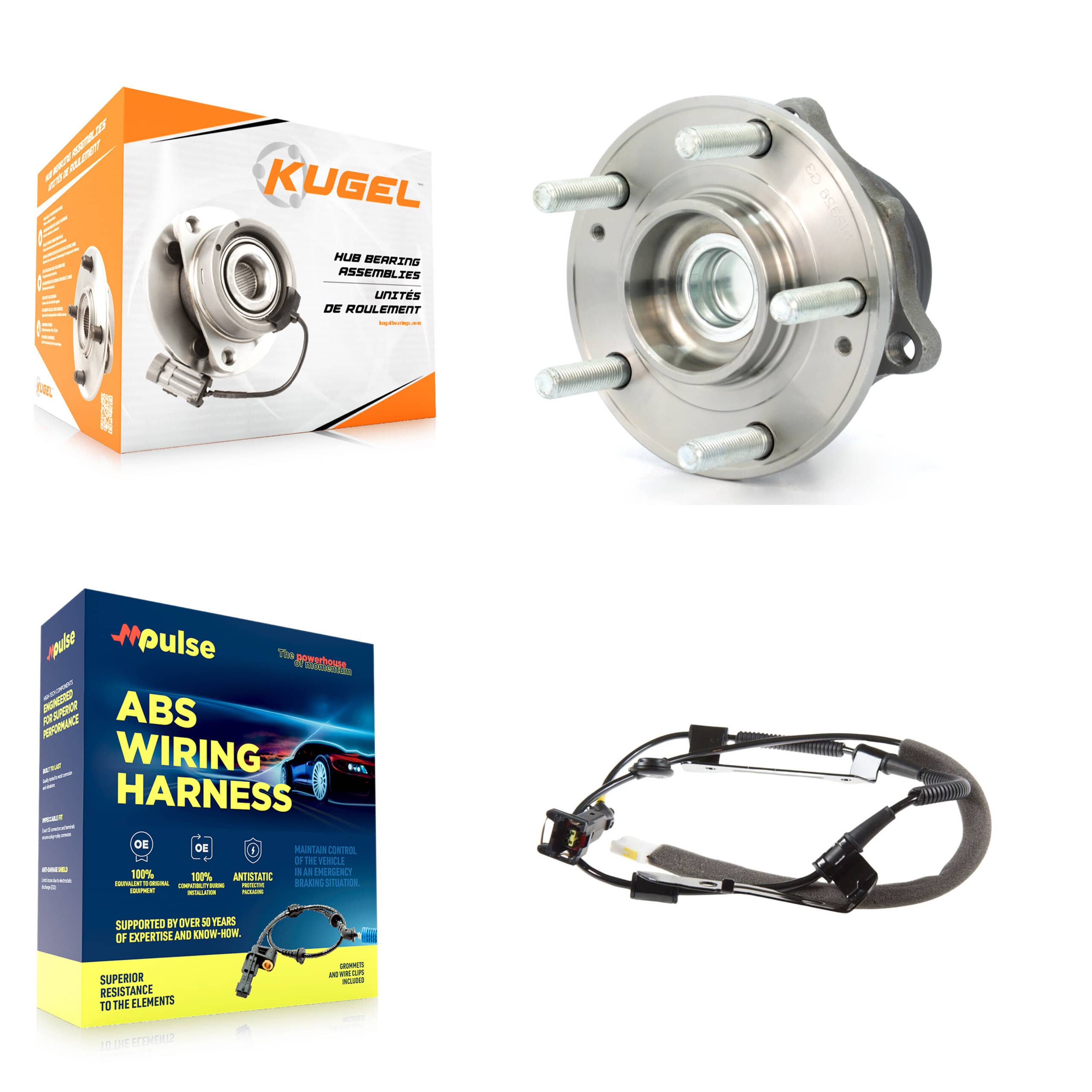 Kugel - K7S-100630 - Rear Wheel Bearing and Hub Assembly Kits