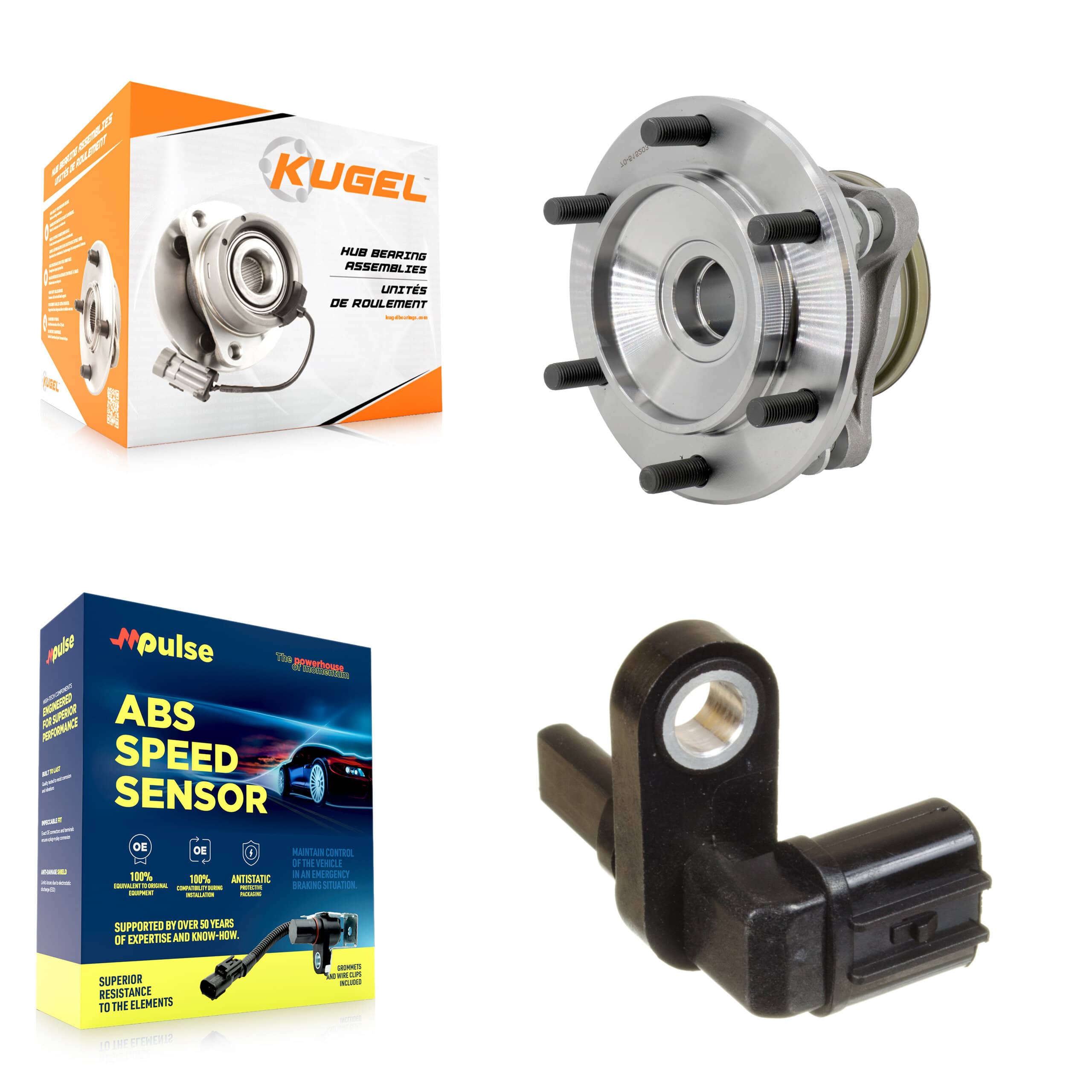Kugel - K7S-103233 - Front Wheel Bearing and Hub Assembly Kits