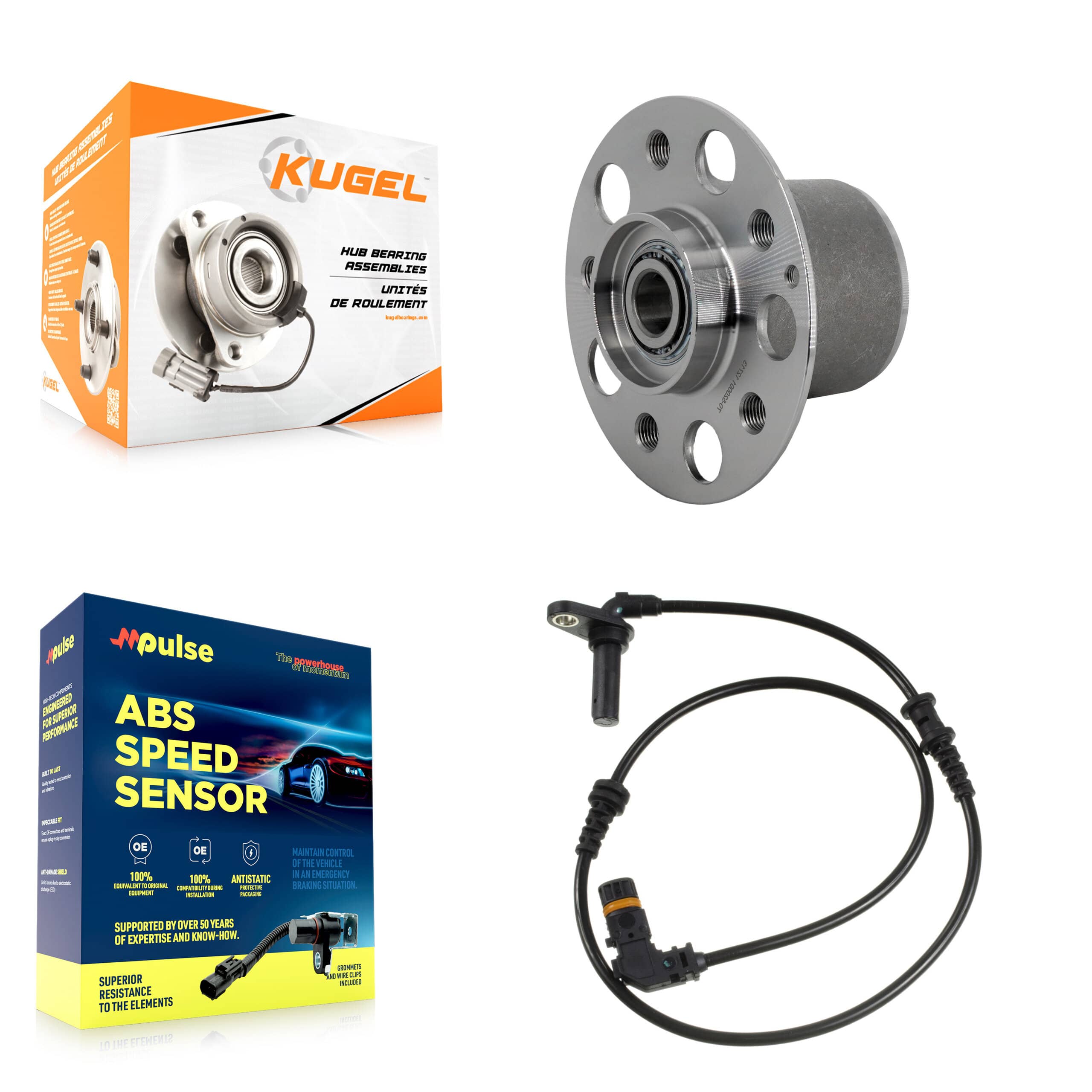 Kugel - K7S-103293 - Front Wheel Bearing and Hub Assembly Kits