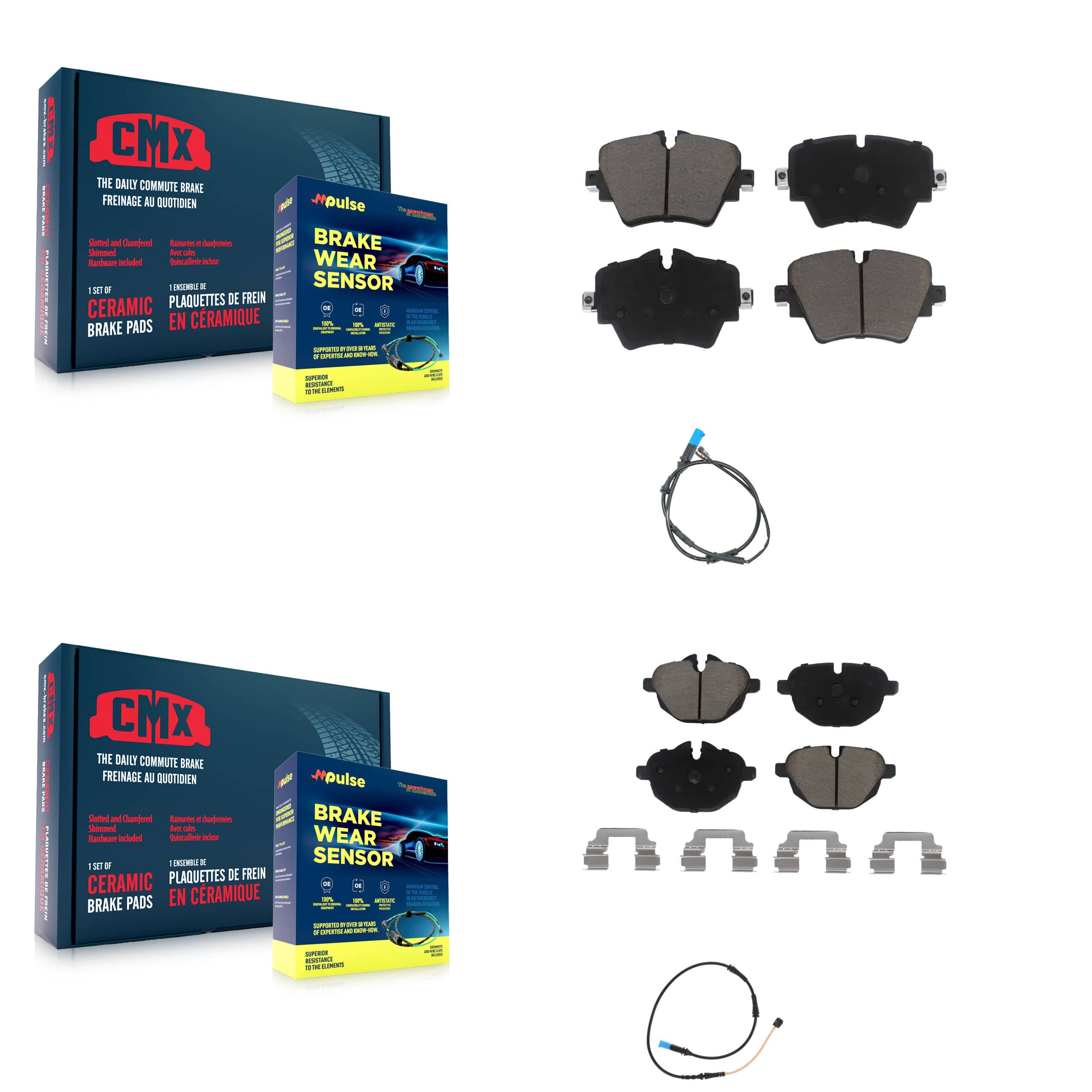 CMX - KCW-100032 - Front and Rear Disc Brake Pad Kits