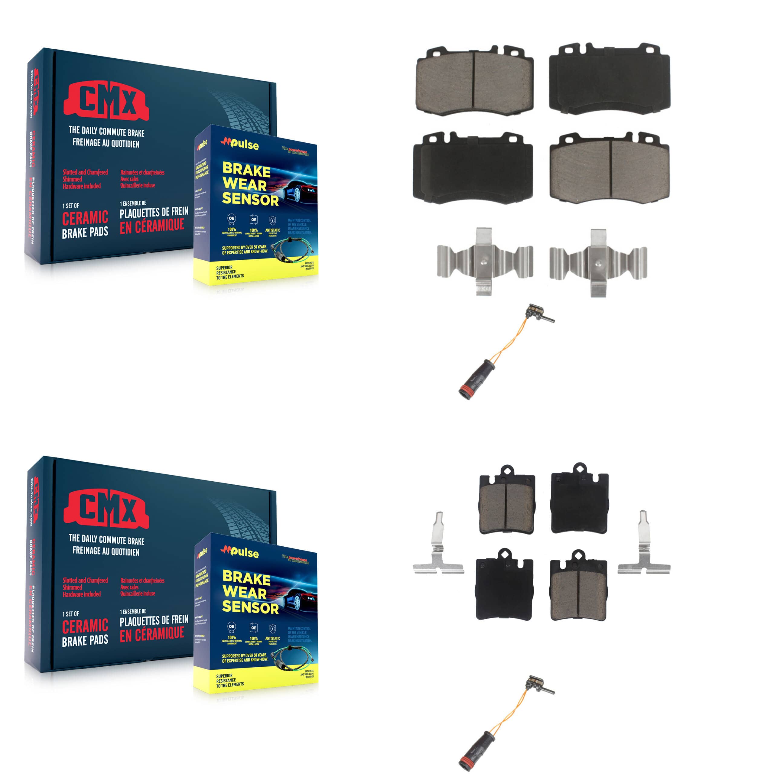 CMX - KCW-100034 - Front and Rear Disc Brake Pad Kits