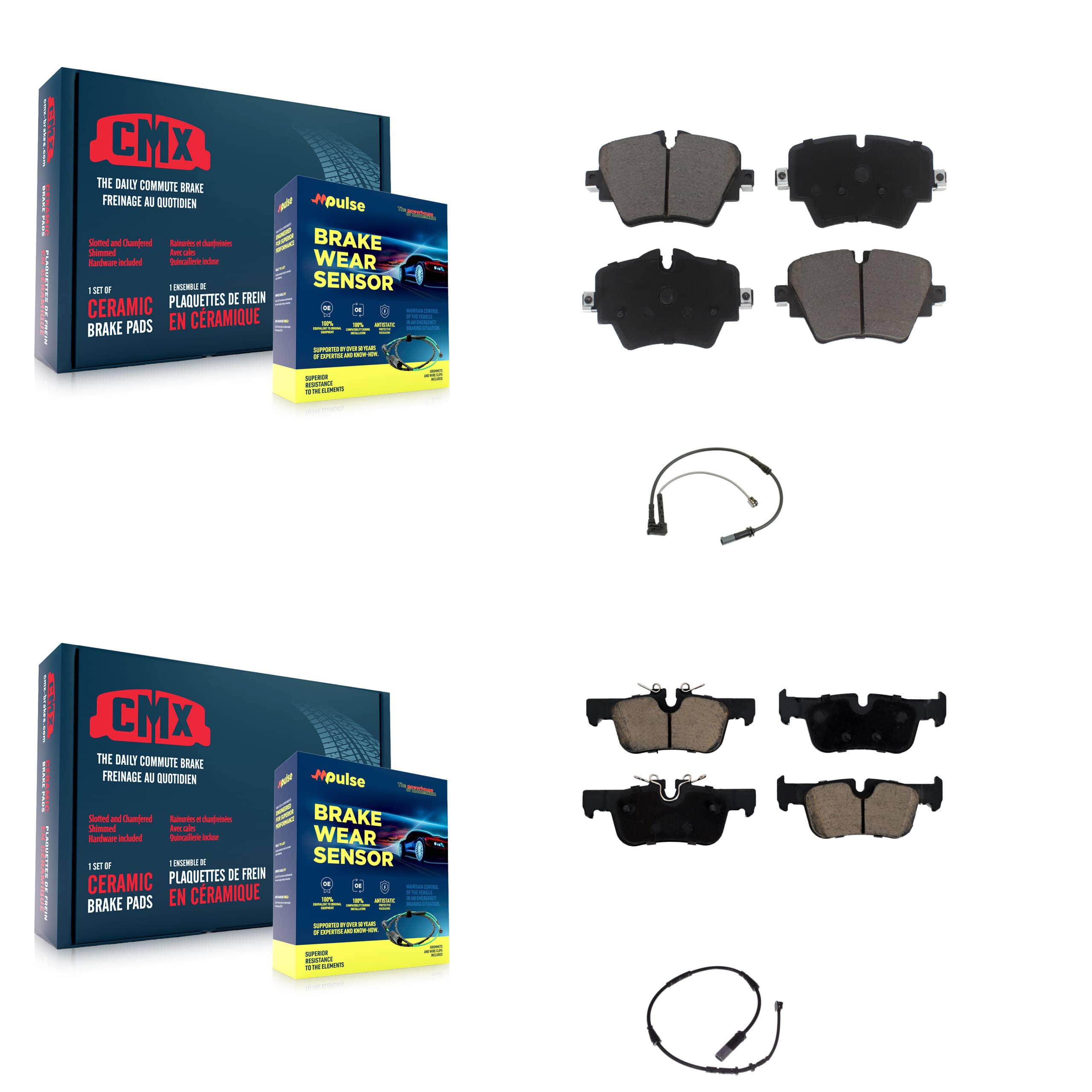 CMX - KCW-100048 - Front and Rear Disc Brake Pad Kits