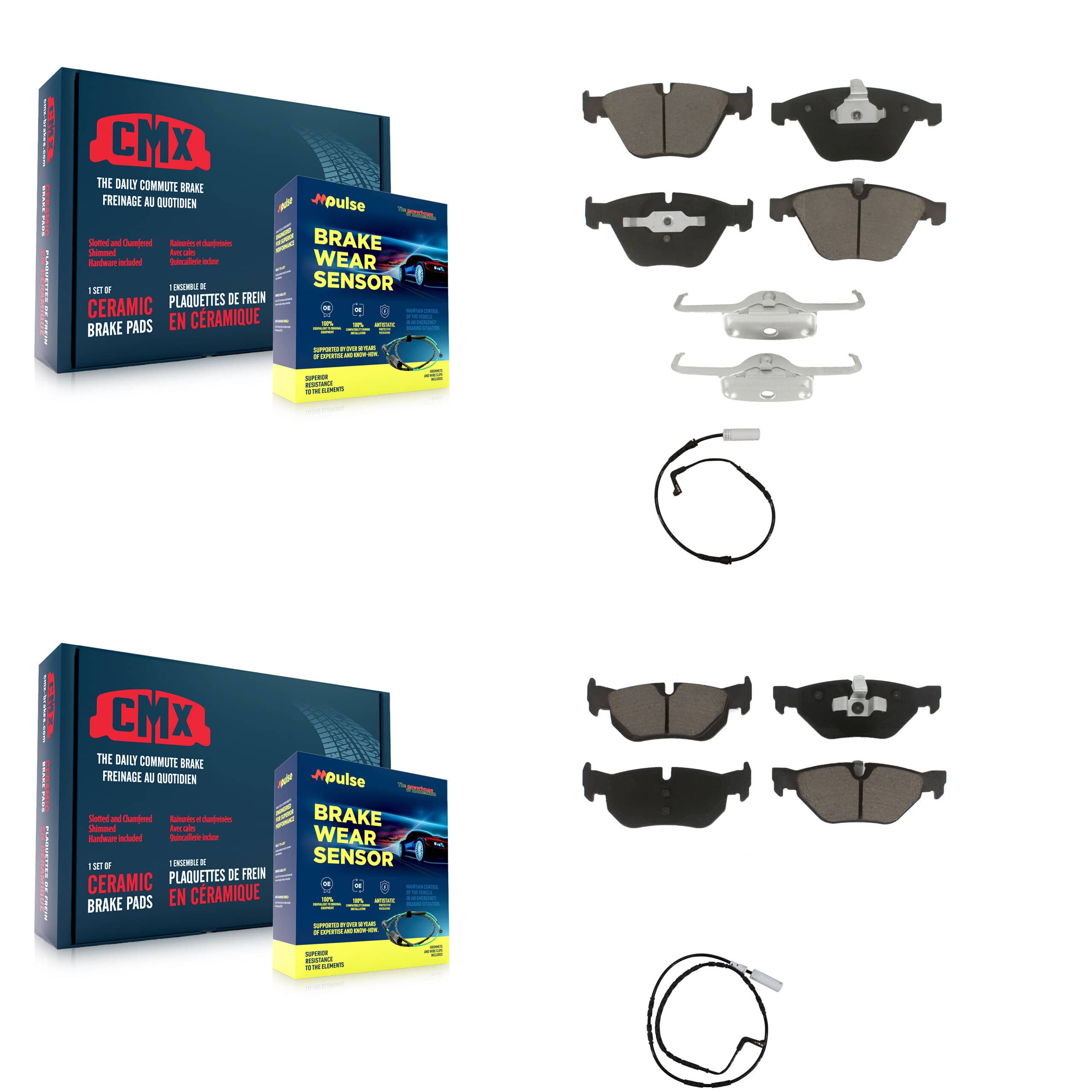 CMX - KCW-100079 - Front and Rear Disc Brake Pad Kits