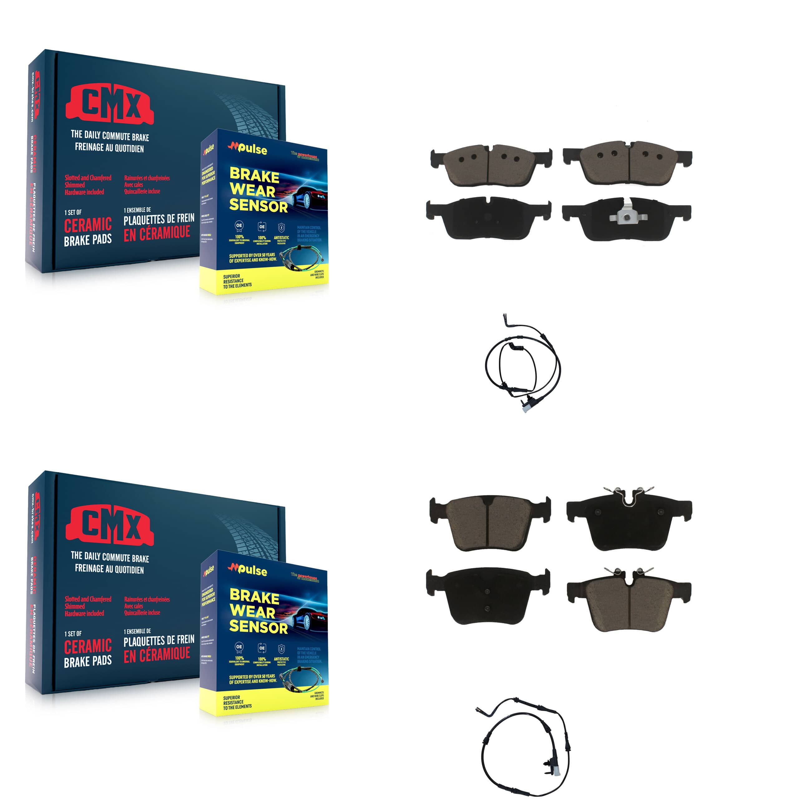 CMX - KCW-100090 - Front and Rear Disc Brake Pad Kits