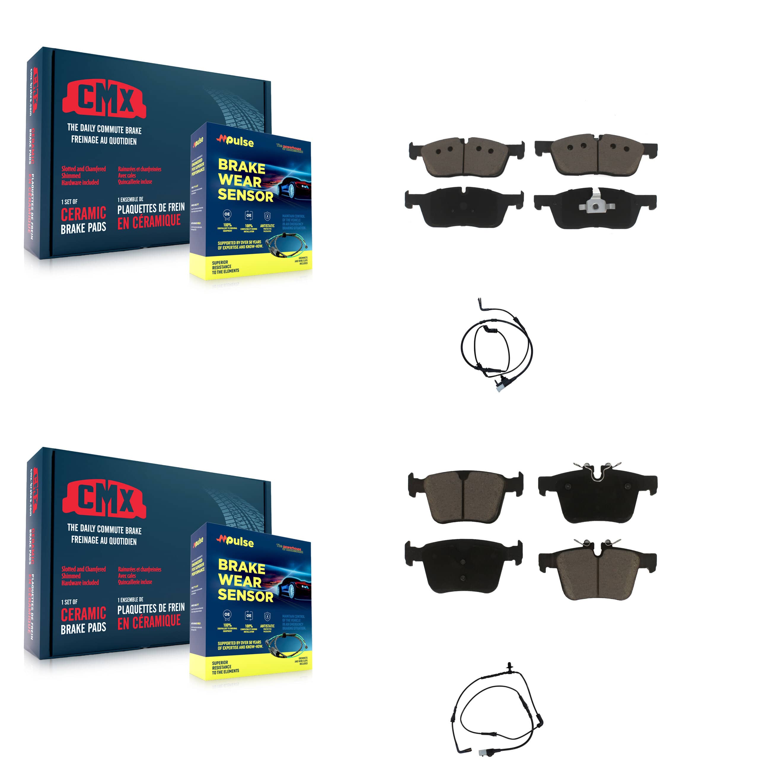 CMX - KCW-100091 - Front and Rear Disc Brake Pad Kits