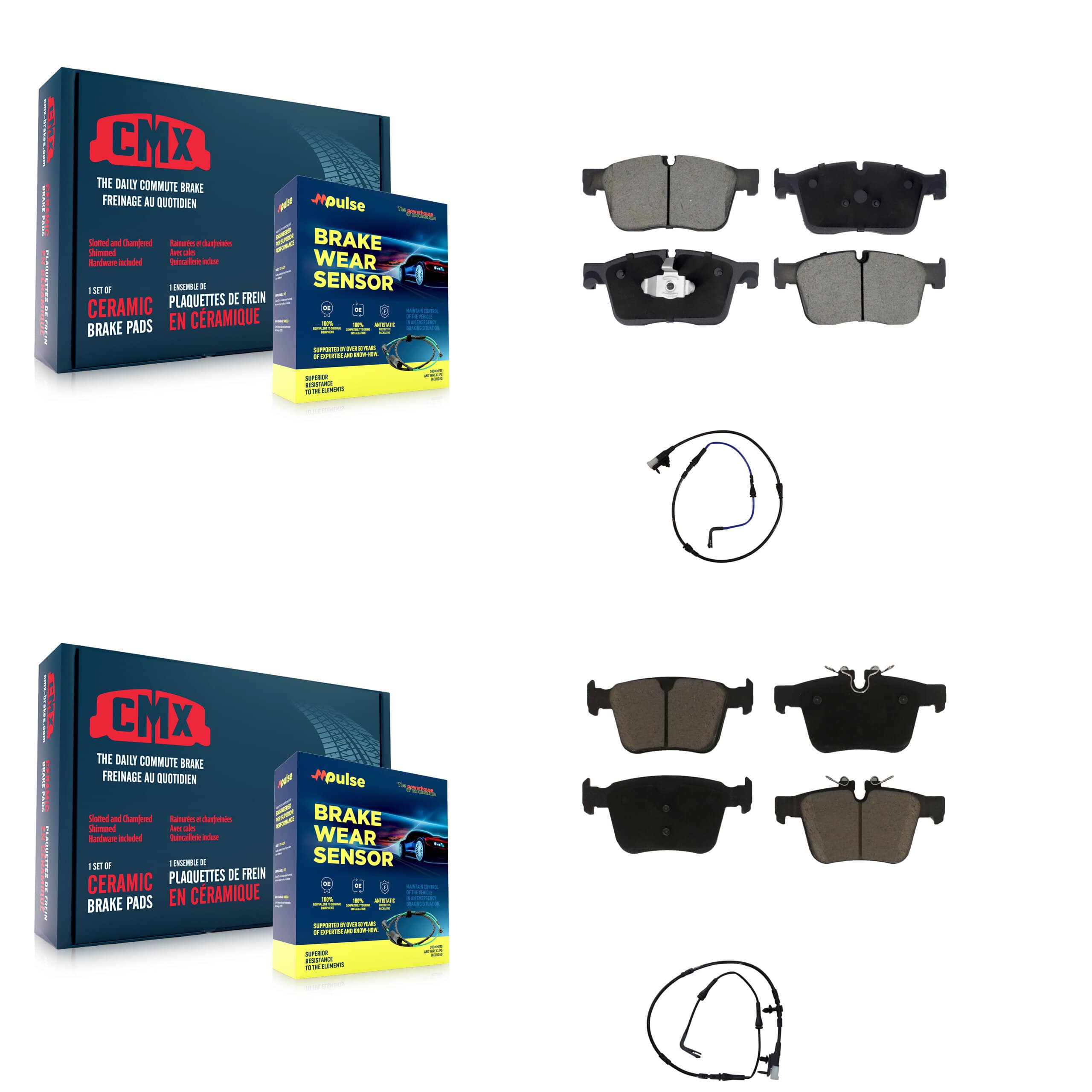 CMX - KCW-100096 - Front and Rear Disc Brake Pad Kits