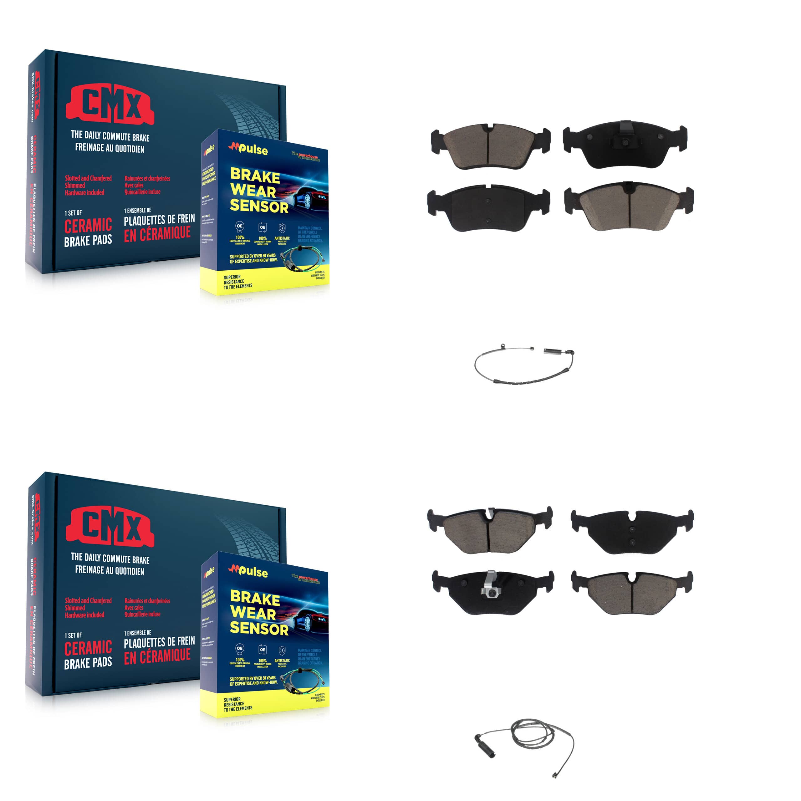 CMX - KCW-100099 - Front and Rear Disc Brake Pad Kits