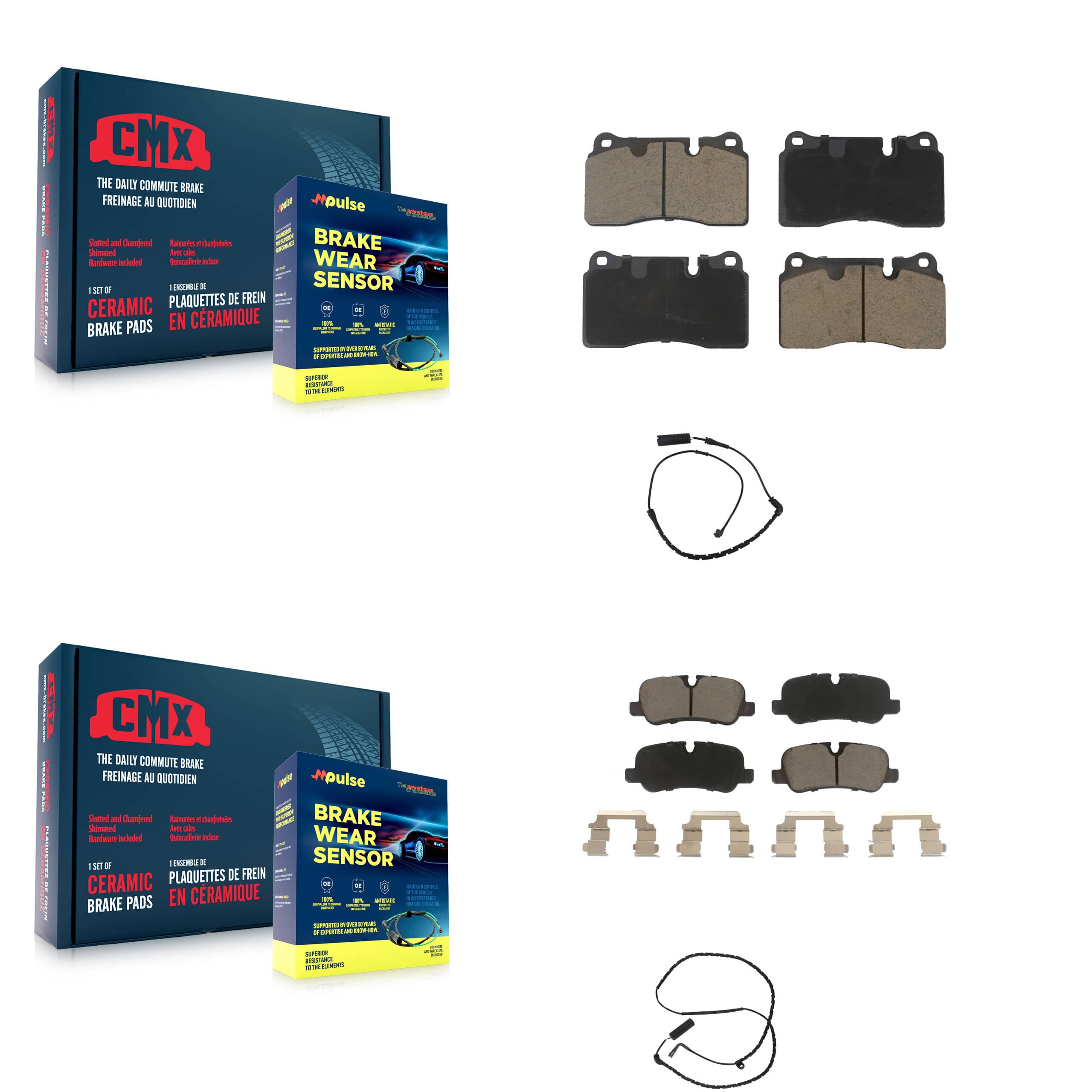 CMX - KCW-100164 - Front and Rear Disc Brake Pad Kits