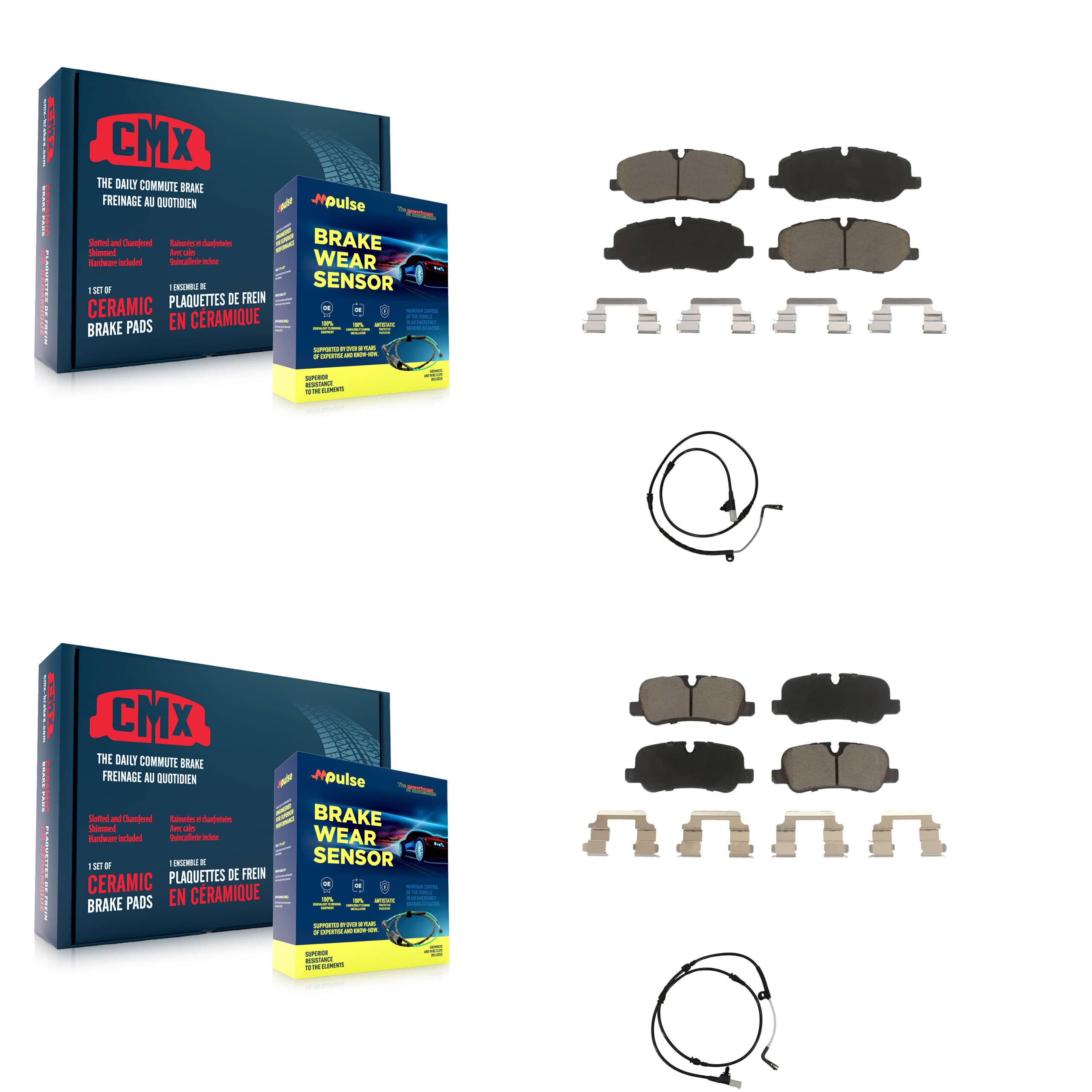 CMX - KCW-100166 - Front and Rear Disc Brake Pad Kits