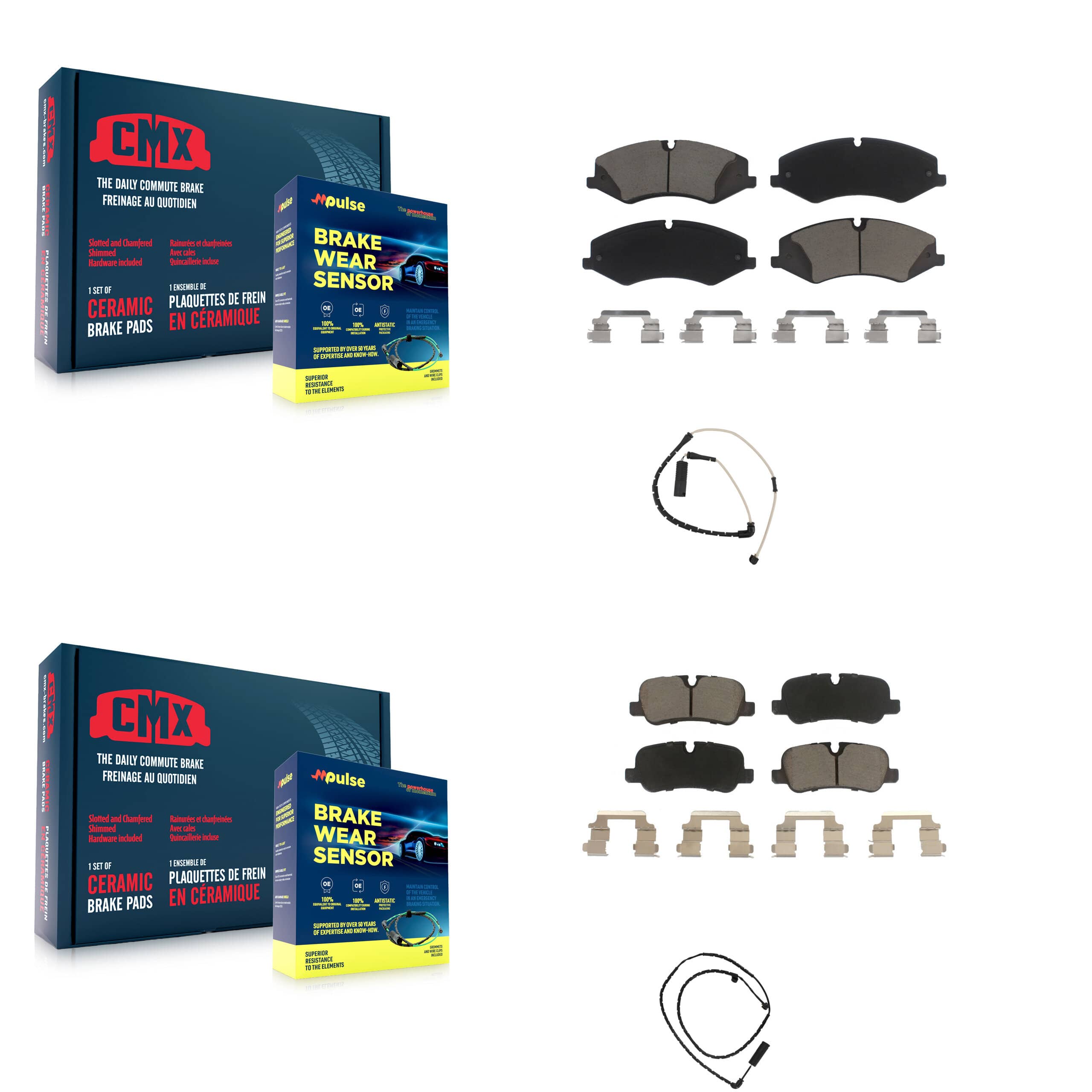 CMX - KCW-100168 - Front and Rear Disc Brake Pad Kits