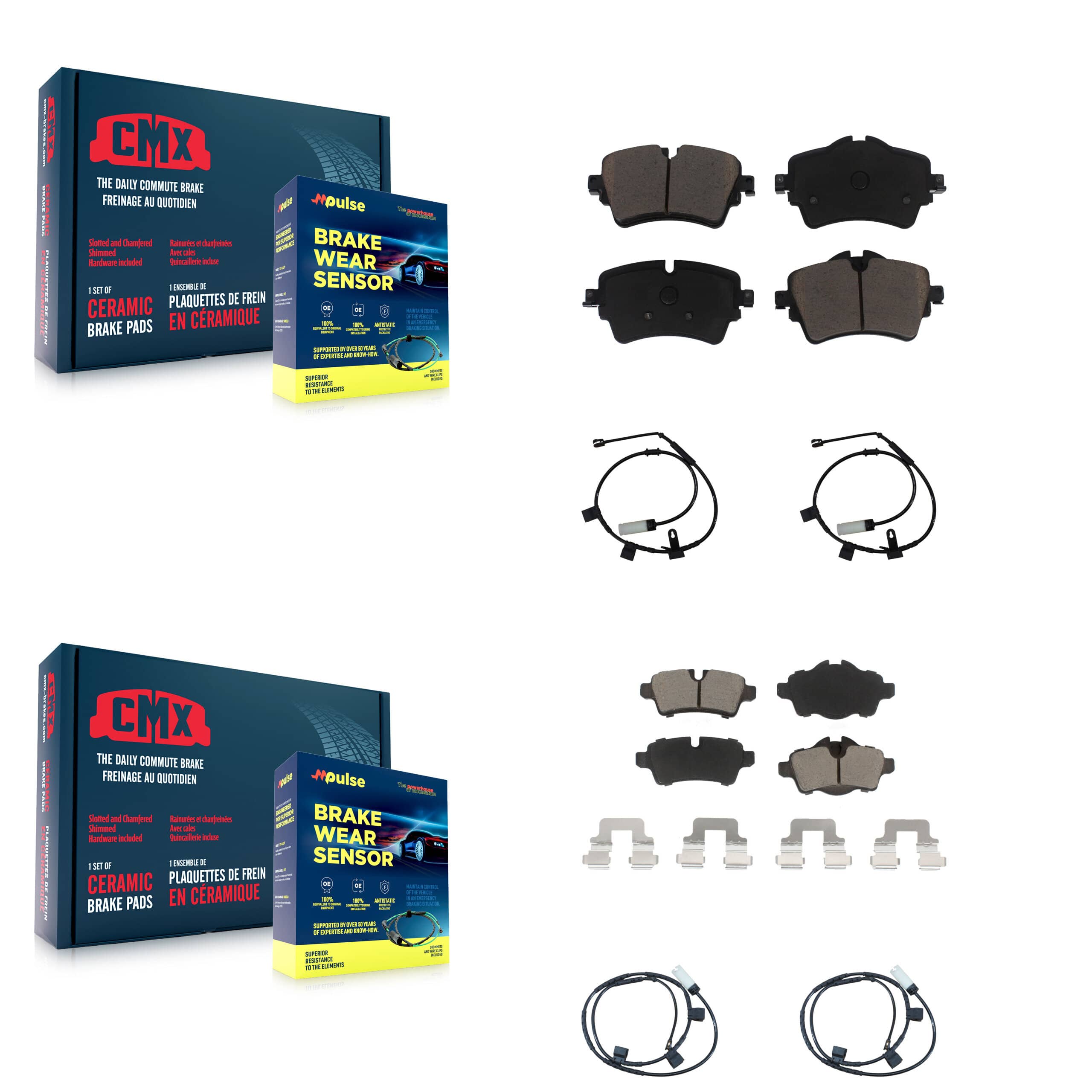 CMX - KCW-100172 - Front and Rear Disc Brake Pad Kits