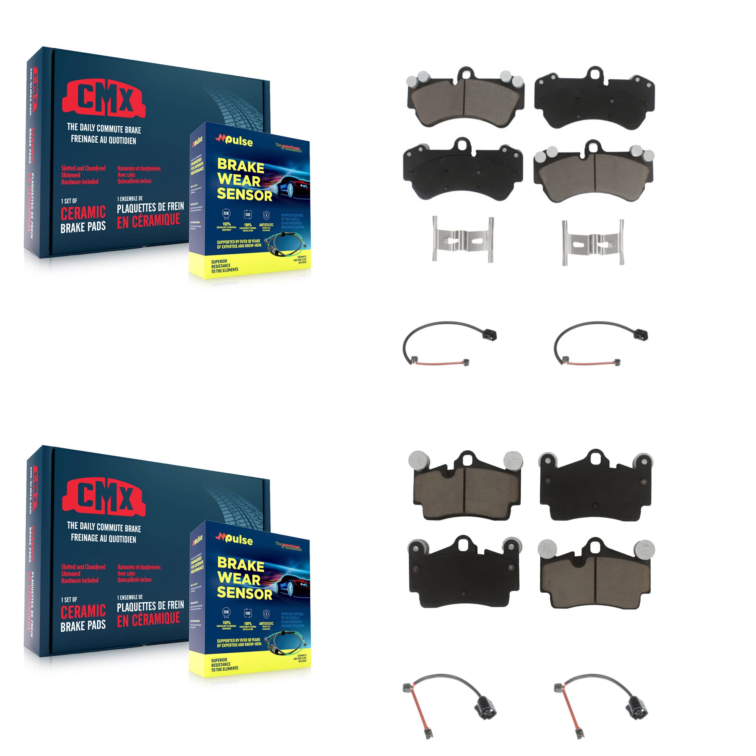 CMX - KCW-101089 - Front and Rear Disc Brake Pad Kits