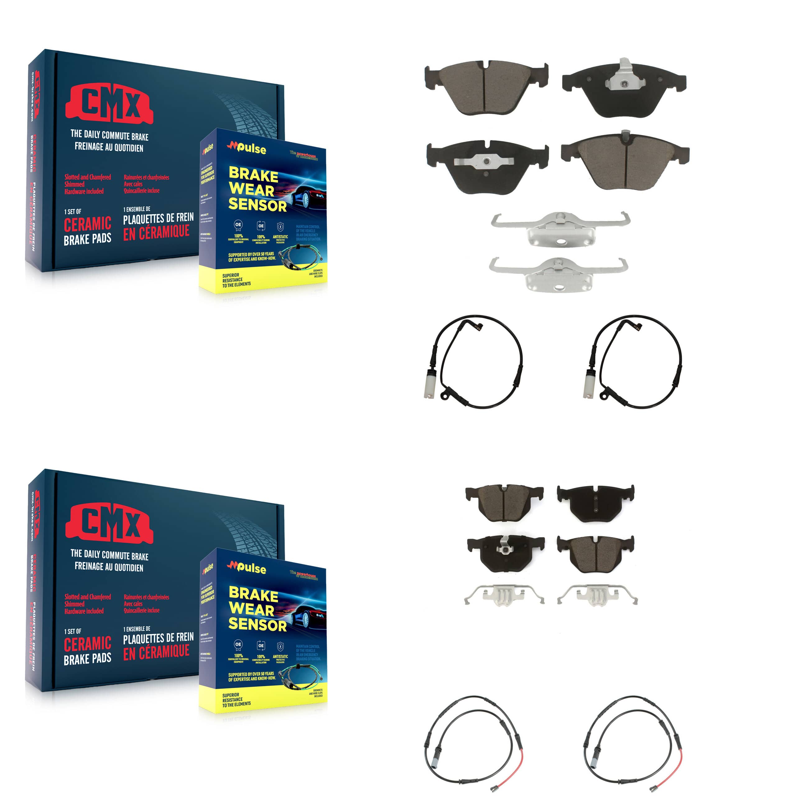 CMX - KCW-101339 - Front and Rear Disc Brake Pad Kits