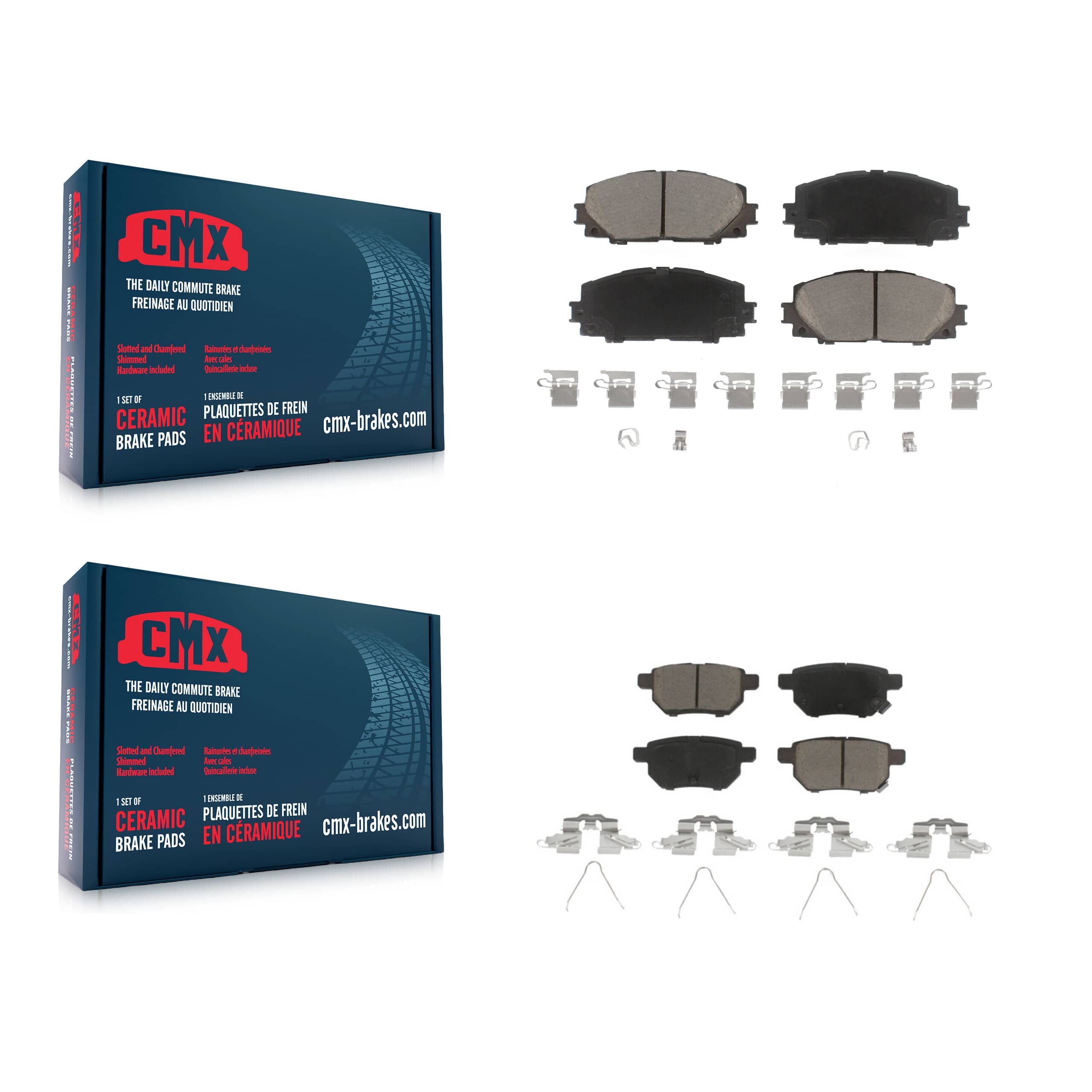 CMX - KCX-100026 - Front and Rear Disc Brake Pad Kits