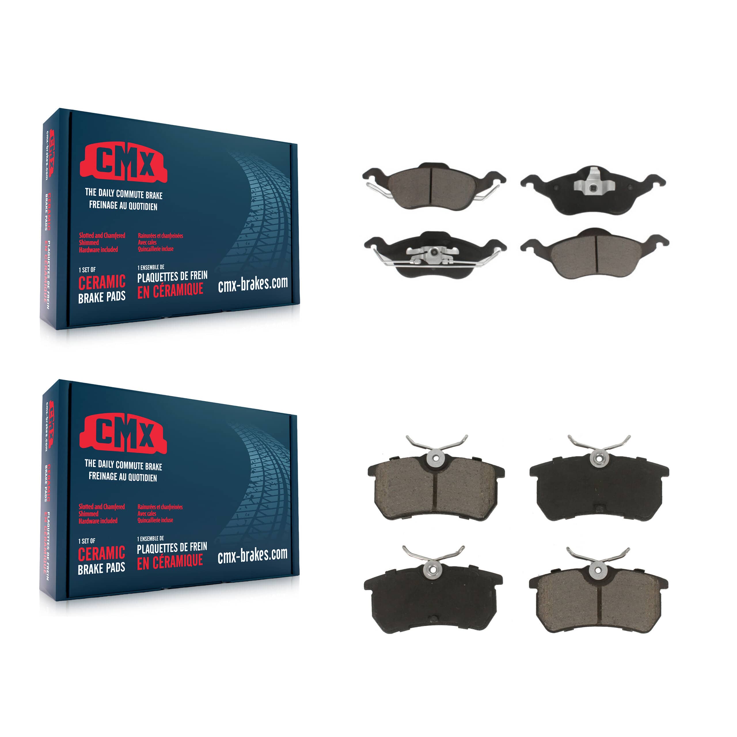 CMX - KCX-100093 - Front and Rear Disc Brake Pad Kits