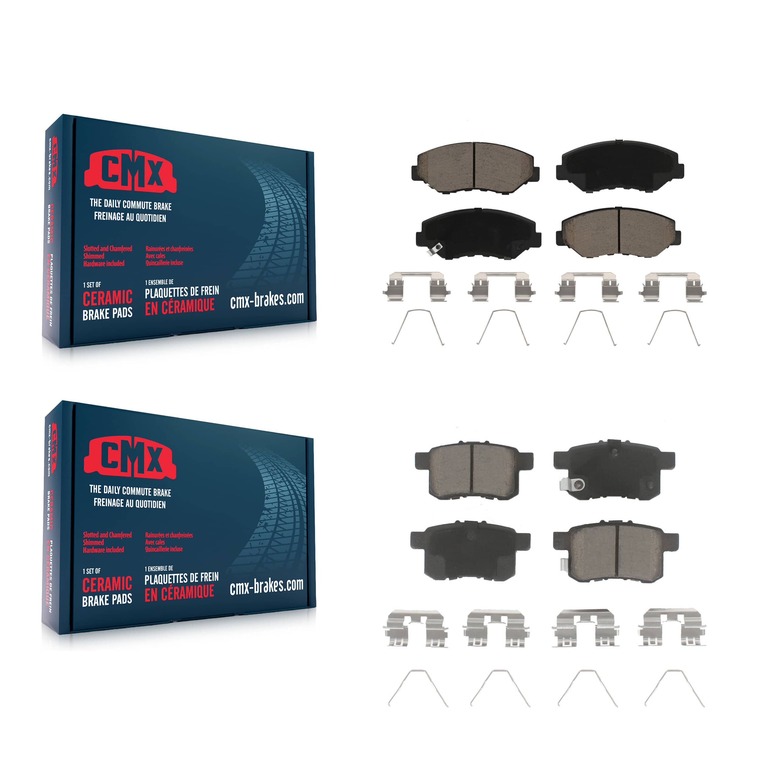 CMX - KCX-100103 - Front and Rear Disc Brake Pad Kits