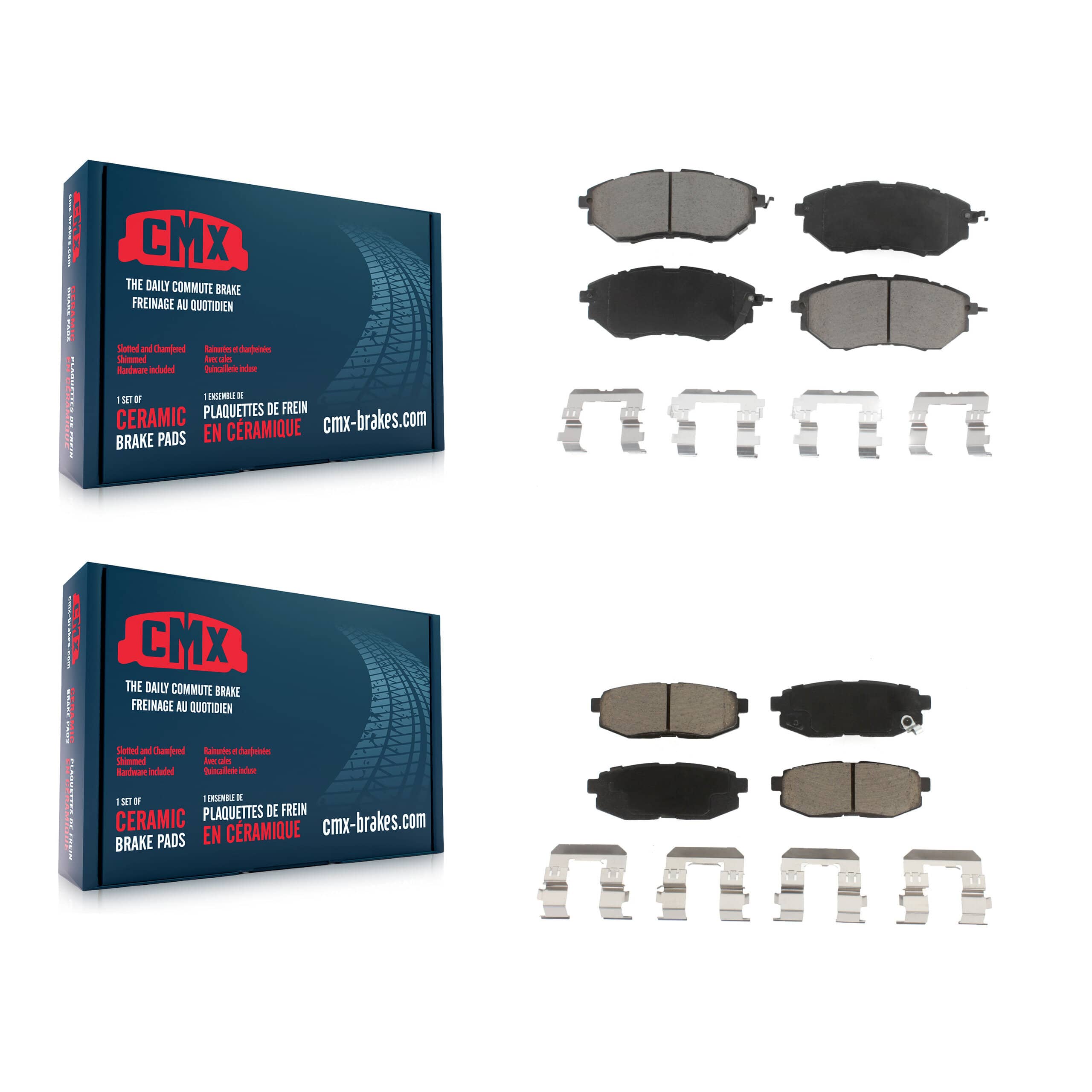 CMX - KCX-100111 - Front and Rear Disc Brake Pad Kits