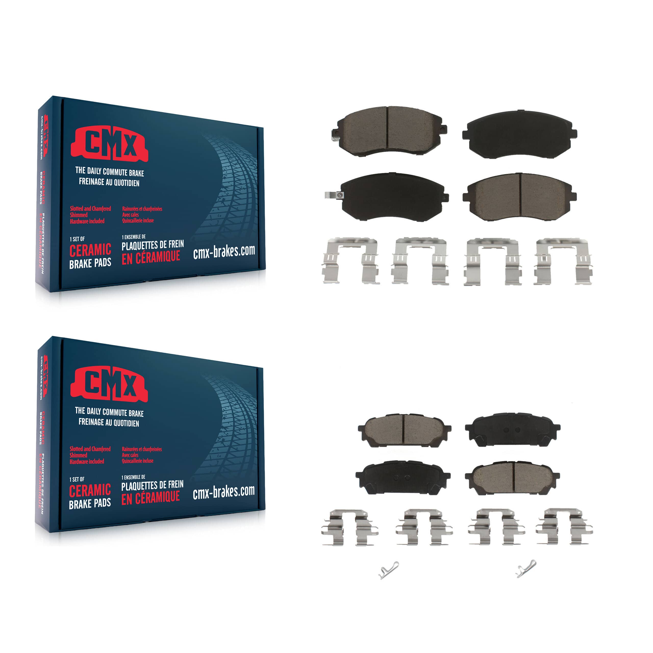 CMX - KCX-100113 - Front and Rear Disc Brake Pad Kits