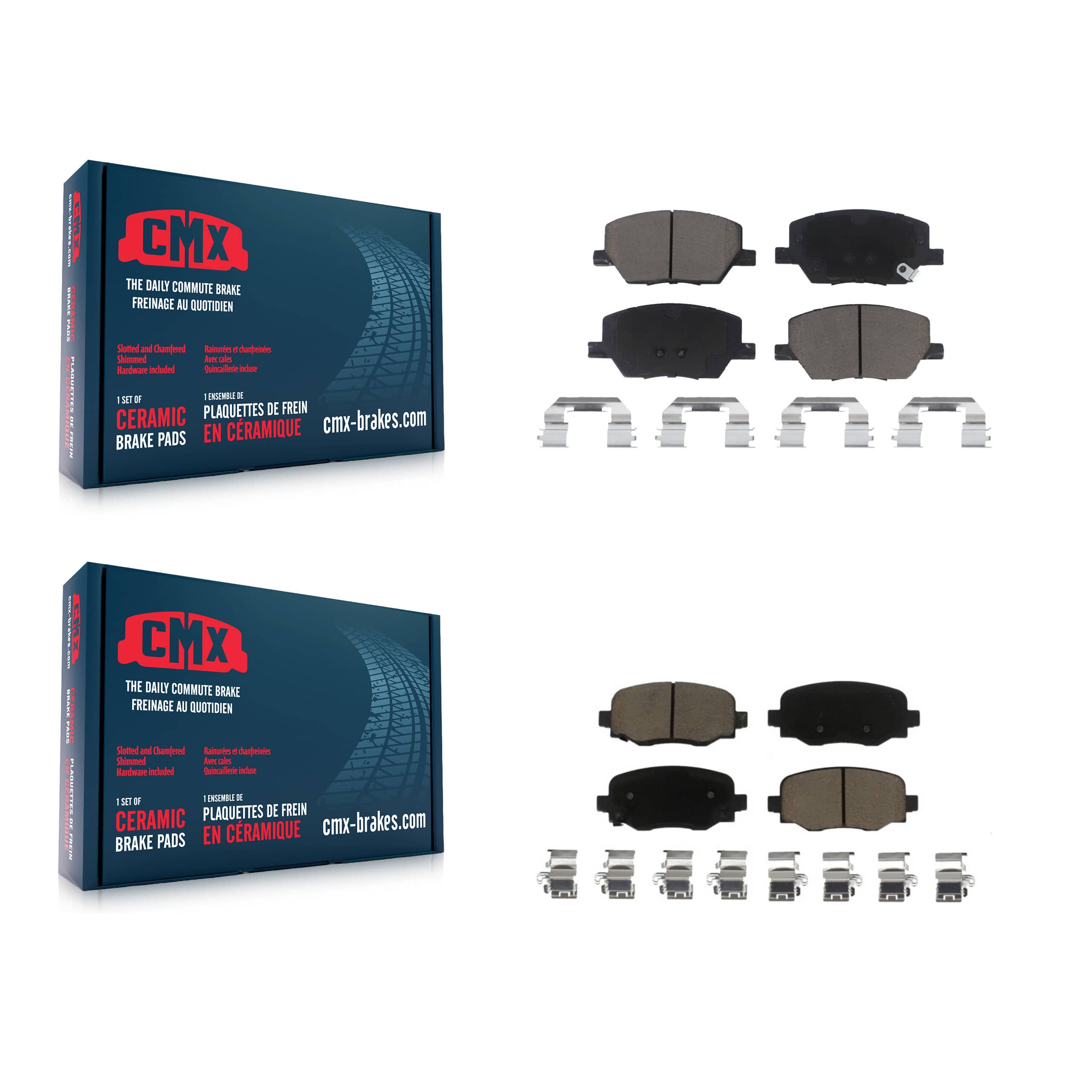 CMX - KCX-100114 - Front and Rear Disc Brake Pad Kits